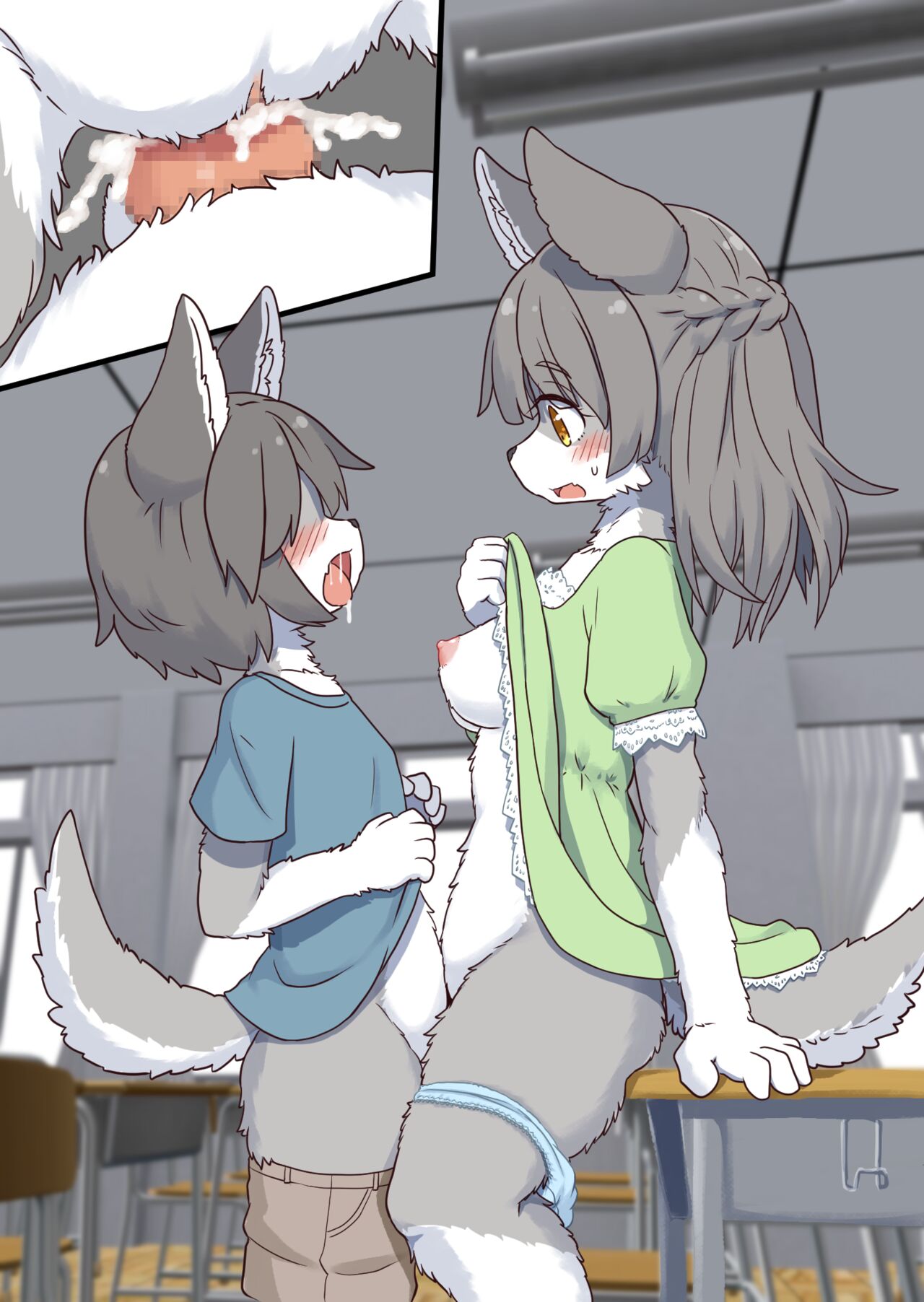 同じクラスの大きな子に頼み込んだらHなことさせてくれた【肉包汉化组】 page 7 full