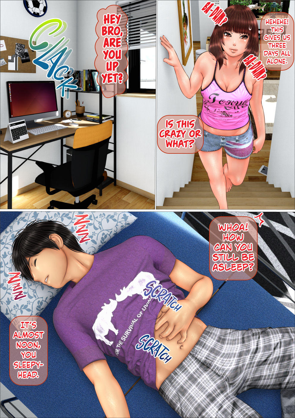 Gal na Imouto to Rusuban shite tara Kinshinsoukan ni DoHamari shita Hanashi | I was House Sitting With my Gal Little Sister, and We Ended Up Fucking Like Rabbits page 6 full