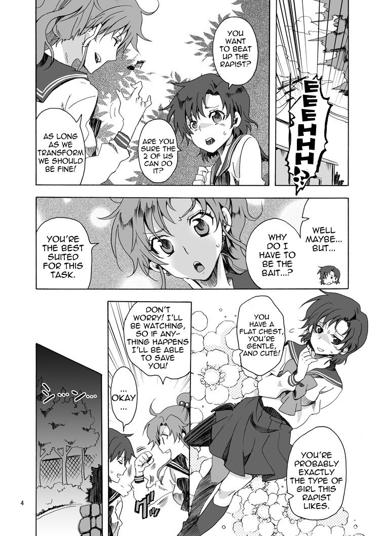 Bishoujo senshi ni oshioki! ~ Shokushu-hen ~ ! | Punish the Pretty Sailor Soldiers ~Love and Justice~ page 3 full