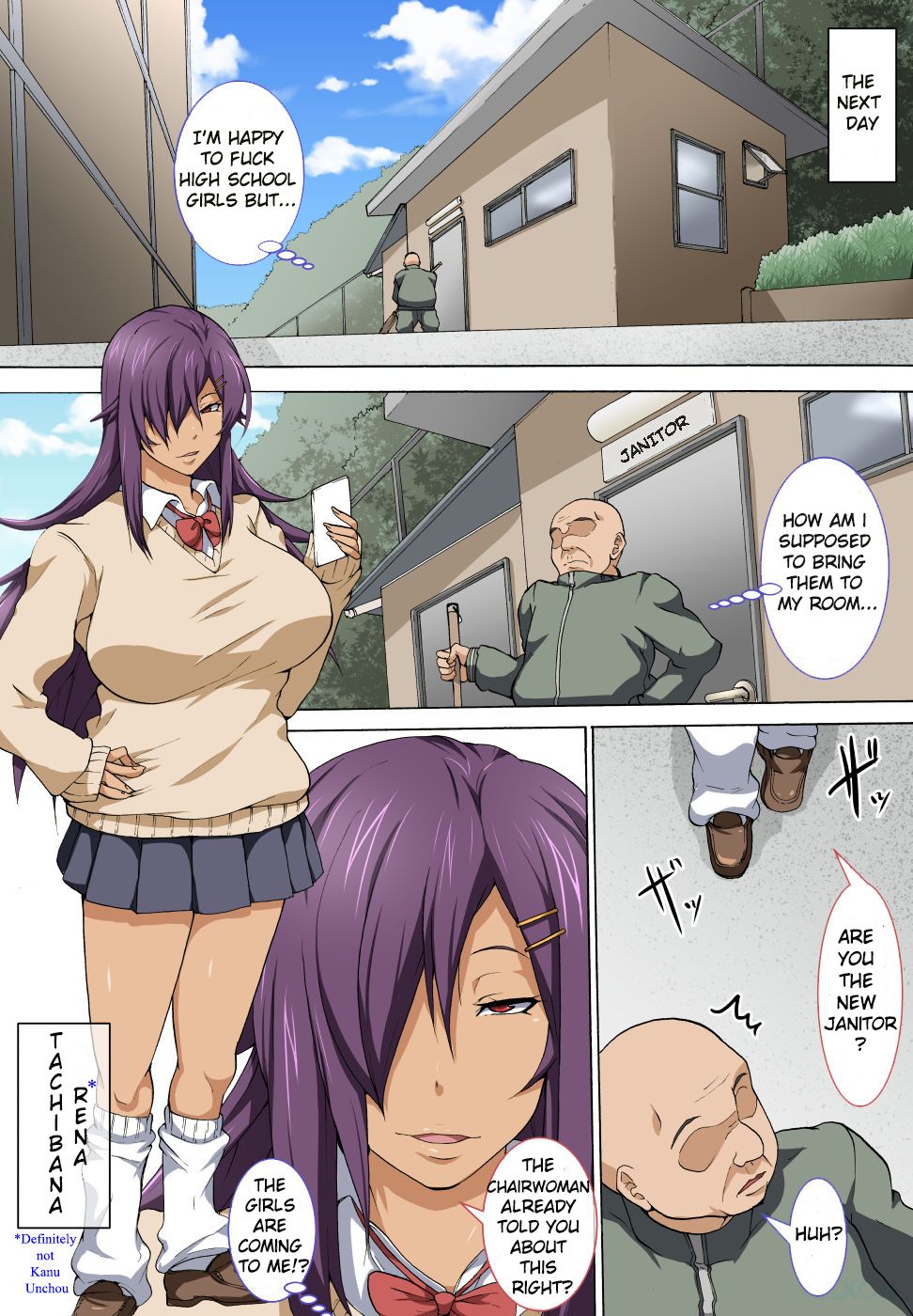 Chuunen Oyaji ga Futari no Bitch to Sex Suru Hanashi. | The story of a middle age man having sex with two JK bitches page 6 full