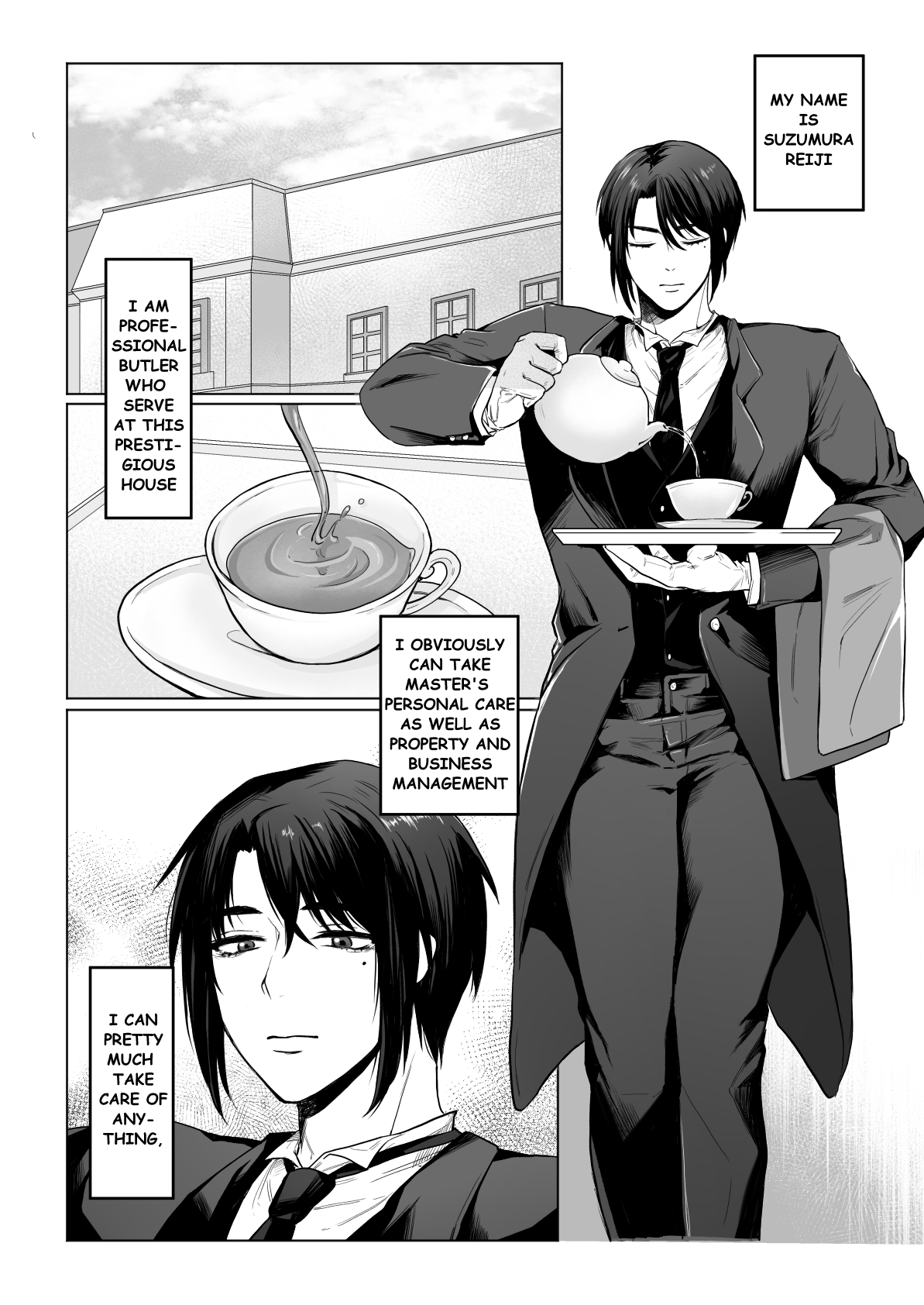 Junjin no Koto ga Daikirai na Shutsuji no Nukari no Nai Seishori Gyoumu | Perfect Sexual Assistant of Butler Who Detest the Master page 2 full