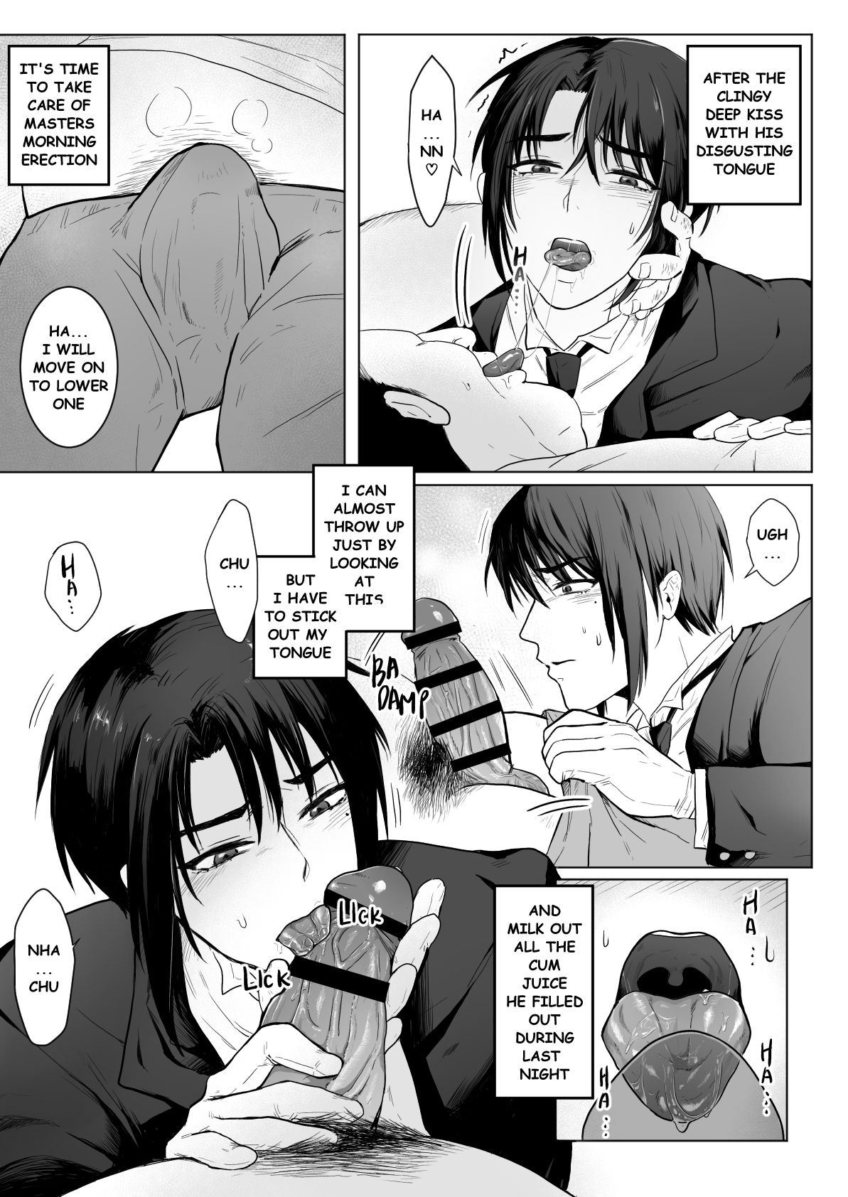 Junjin no Koto ga Daikirai na Shutsuji no Nukari no Nai Seishori Gyoumu | Perfect Sexual Assistant of Butler Who Detest the Master page 5 full
