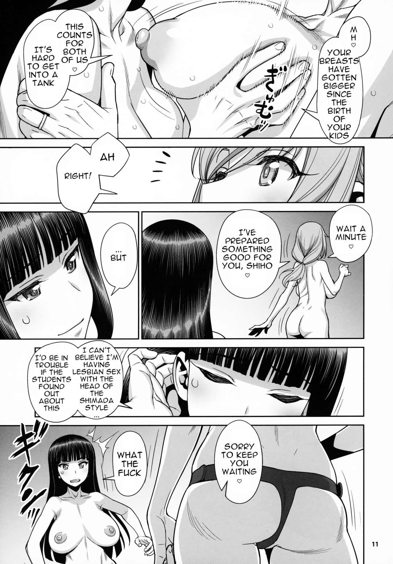 Shimada-ryuu VS Nishizumi-ryuu Bijukujo Lesbian Kyokugen Kougyaku Gurui | Shimada Style VS Nishizumi Style MILF Lesbian Extreme Anal Fetish page 10 full