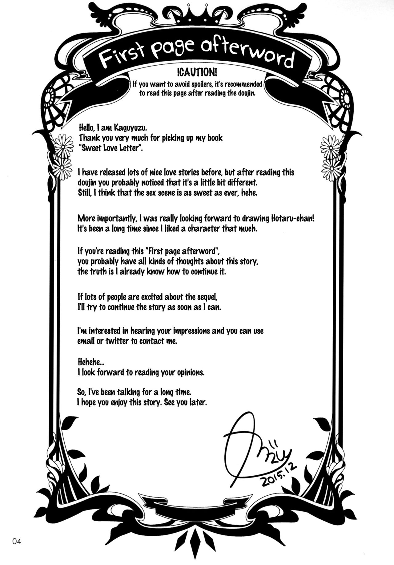 Sweet Love Letter page 3 full