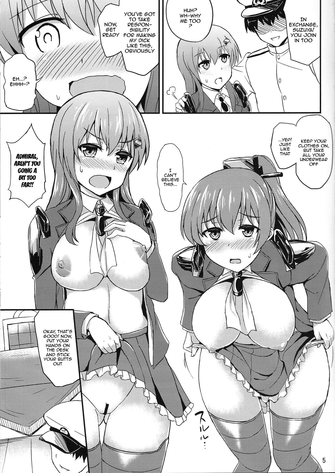 Suzu Kuma no Aida ni Hasamaritai! | I Want to be Stuck Between Suzuya and Kumano! page 4 full