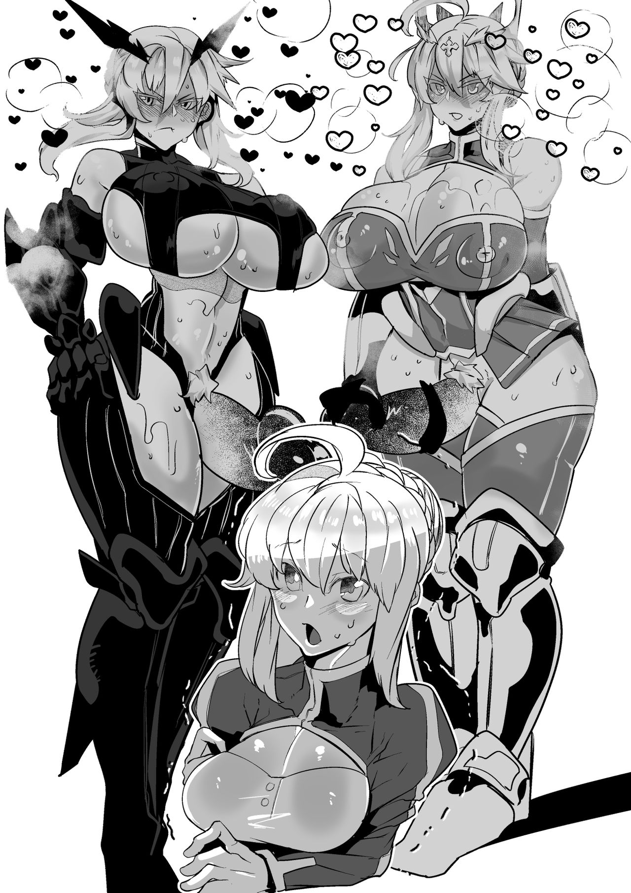 Artoria ga Artoria o Okasu Futanari Les Sex page 9 full