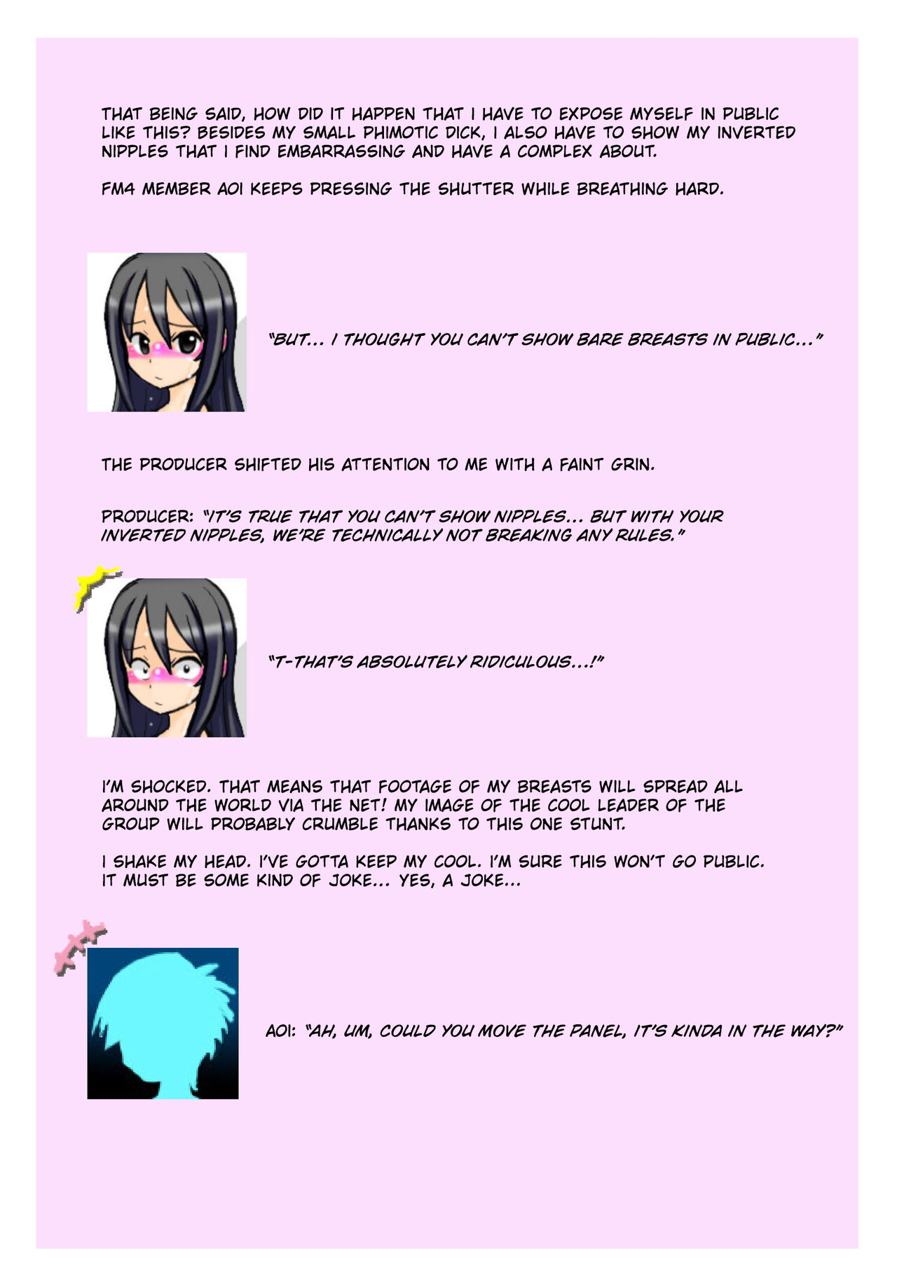 Hadaka Odori Kouza ~Houkei Futanari Idol Mashiro Hen~ | ~Phimosis Futanari Idol Mashiro~ Stripshow Course page 3 full