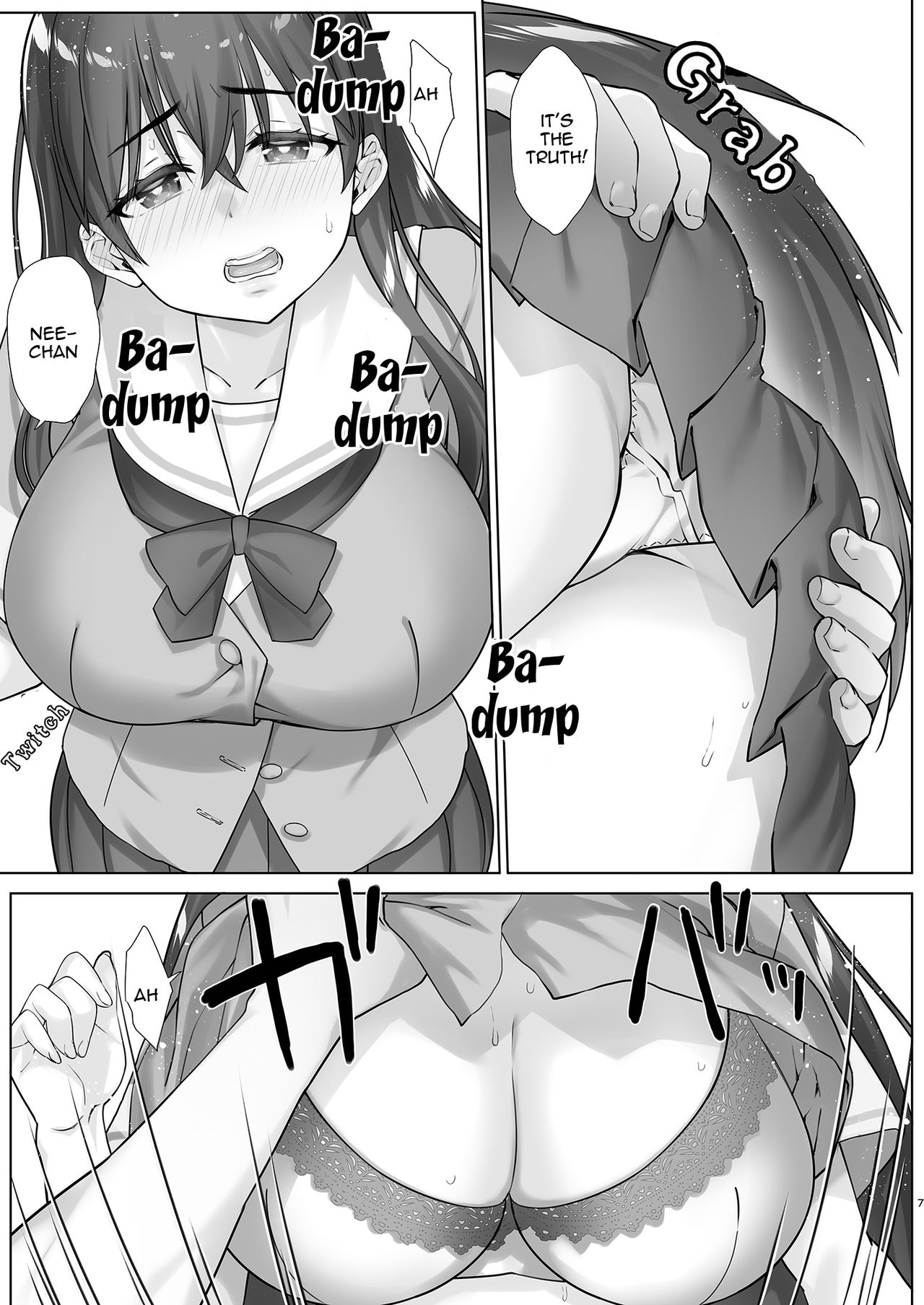 Teihanpatsu JK Onee-chan Manami wa S na Otouto ni Sakaraenai | Low Resilience JK Big Sister Manami Won't Defy her S Younger Brother page 7 full