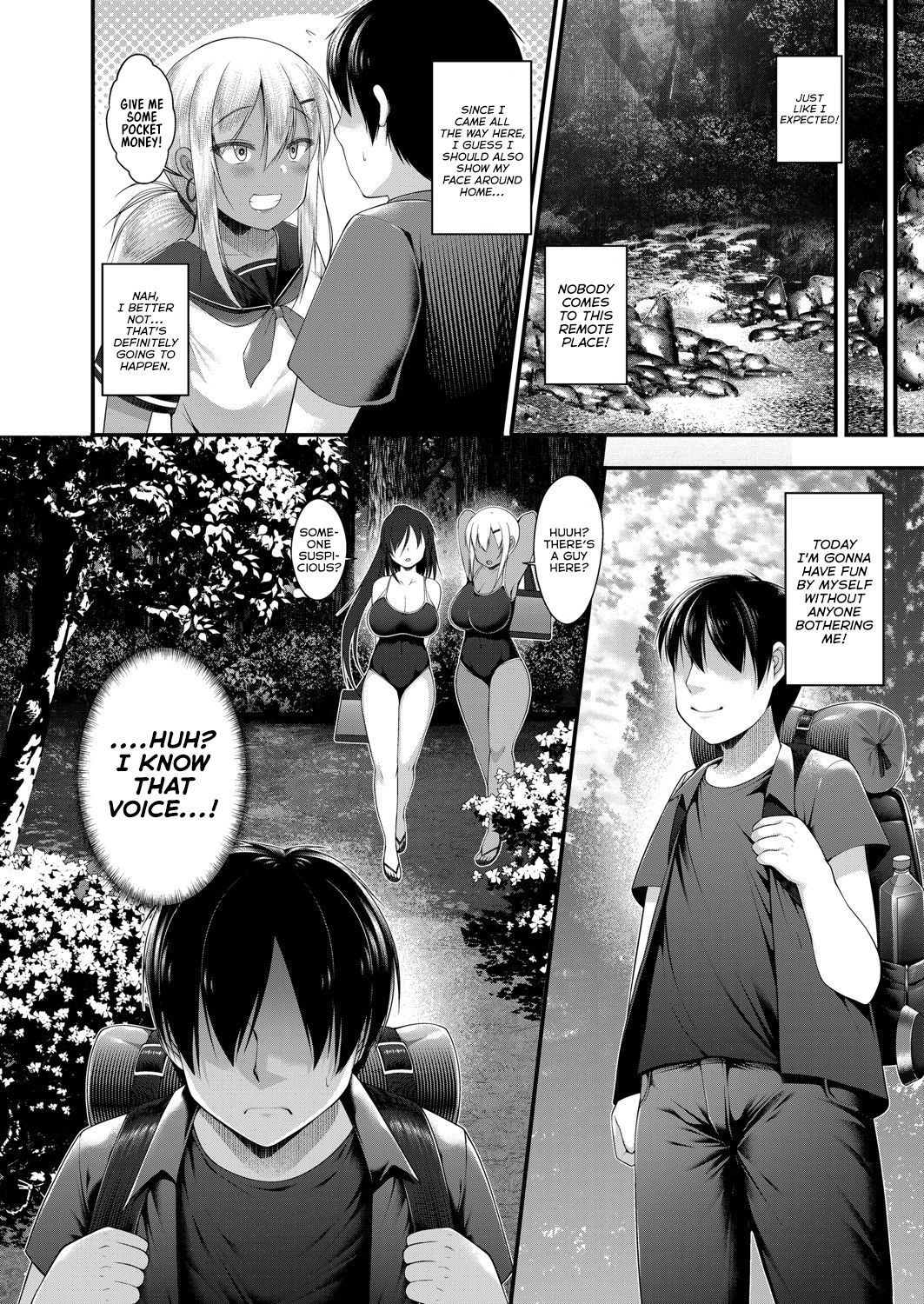 Hitori Camp o Shite itara Kuro Gal JK na Imouto to Imouto no Tomodachi ga Rannyuu shite kita Kekka Zenpen page 4 full