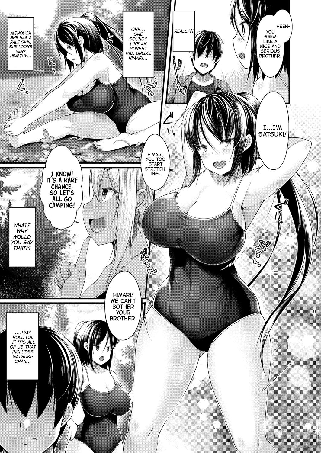 Hitori Camp o Shite itara Kuro Gal JK na Imouto to Imouto no Tomodachi ga Rannyuu shite kita Kekka Zenpen page 7 full