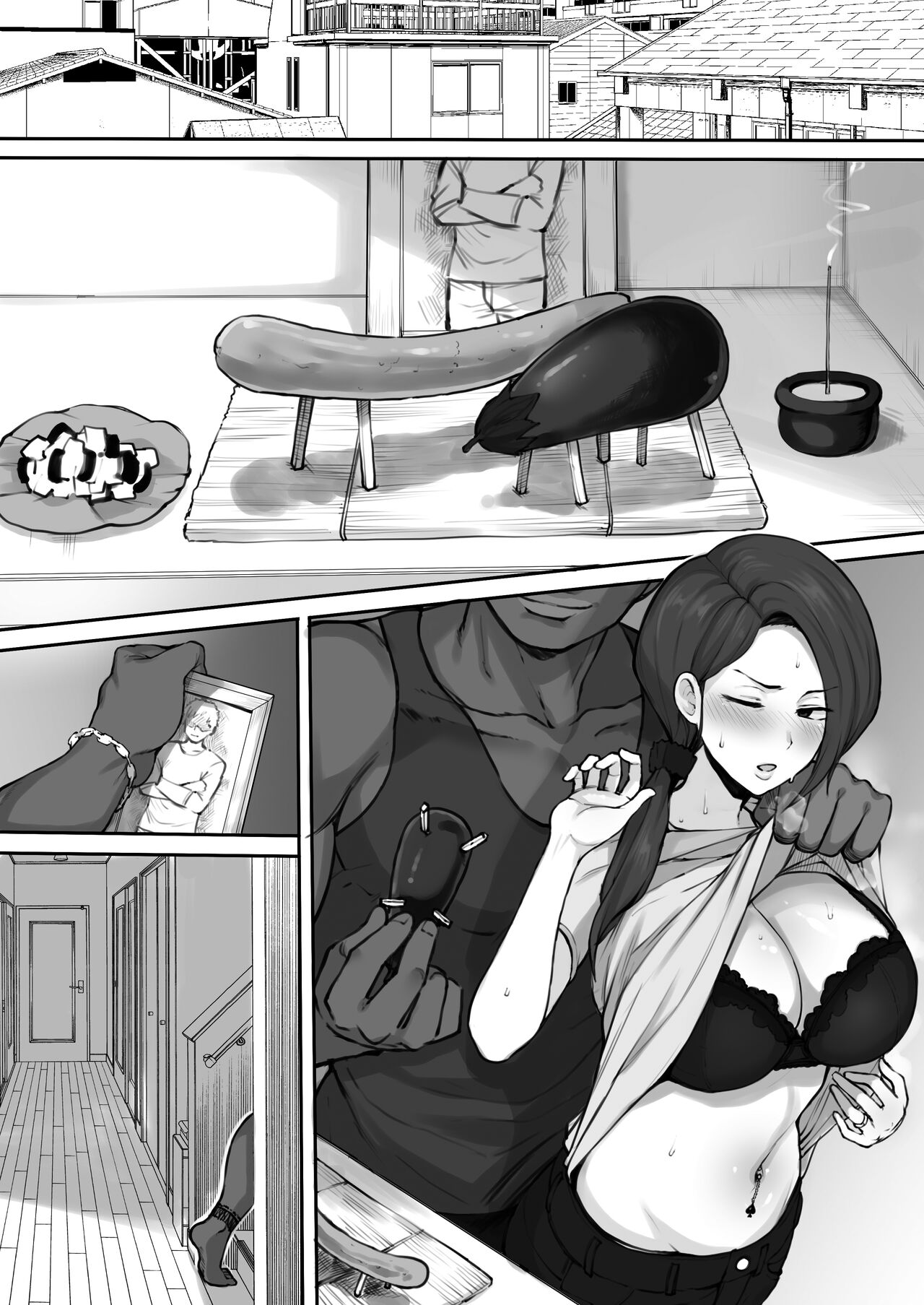 Kokujin Tenkosei ni NTR ru Series Hahaoya 2P Manga page 3 full