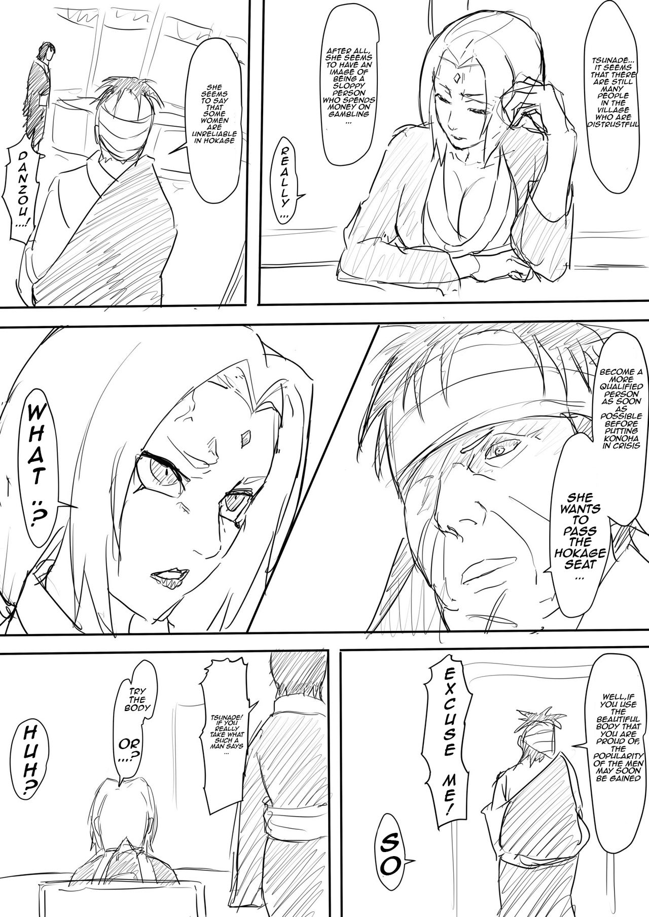 Danzou X Tsunade page 1 full
