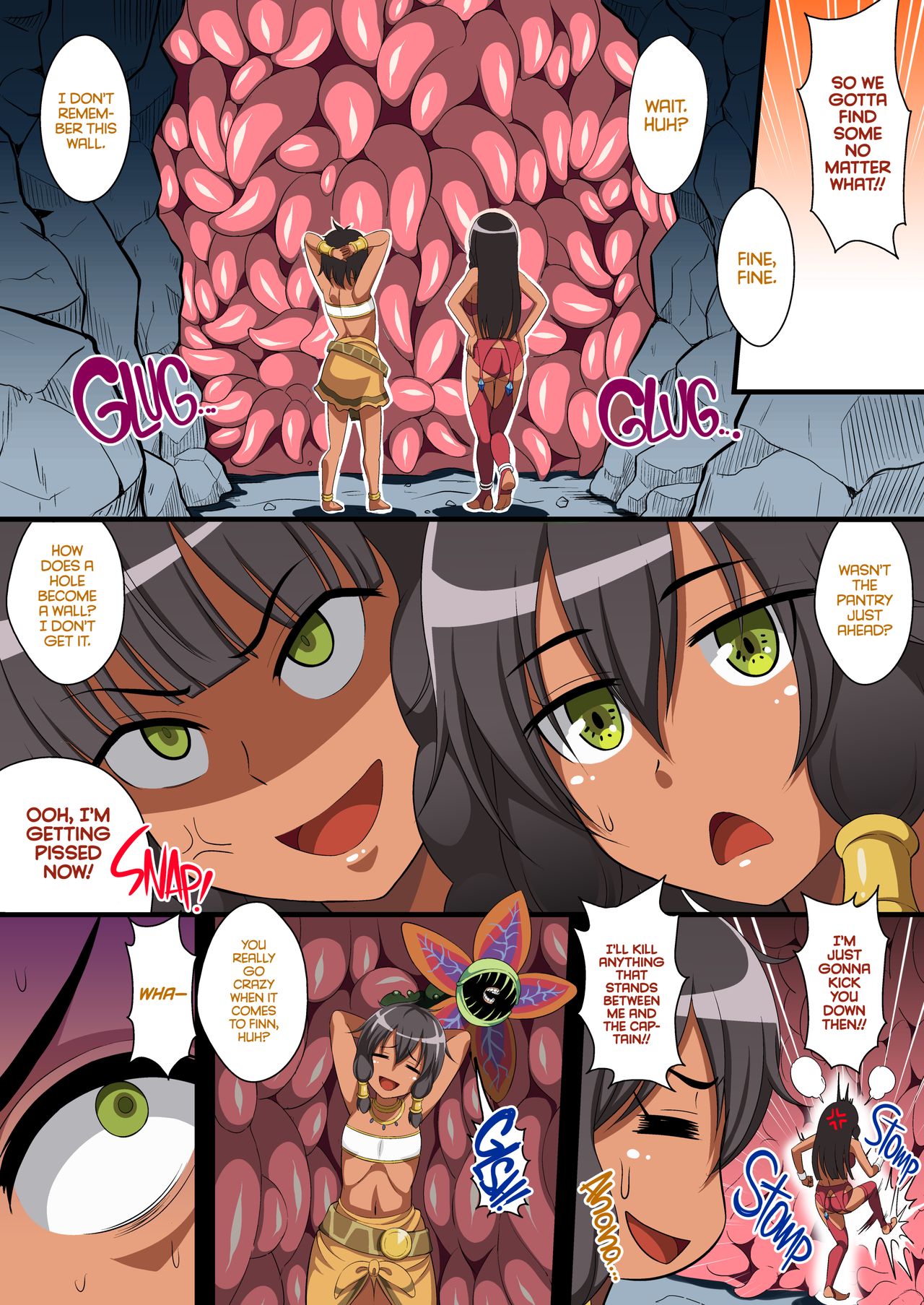Kasshoku no Nyokenshi Tione ~Akuochi Sennou Shokushu Zecchou Jigoku~ | Amazoness Chocolate Knight Tione page 4 full