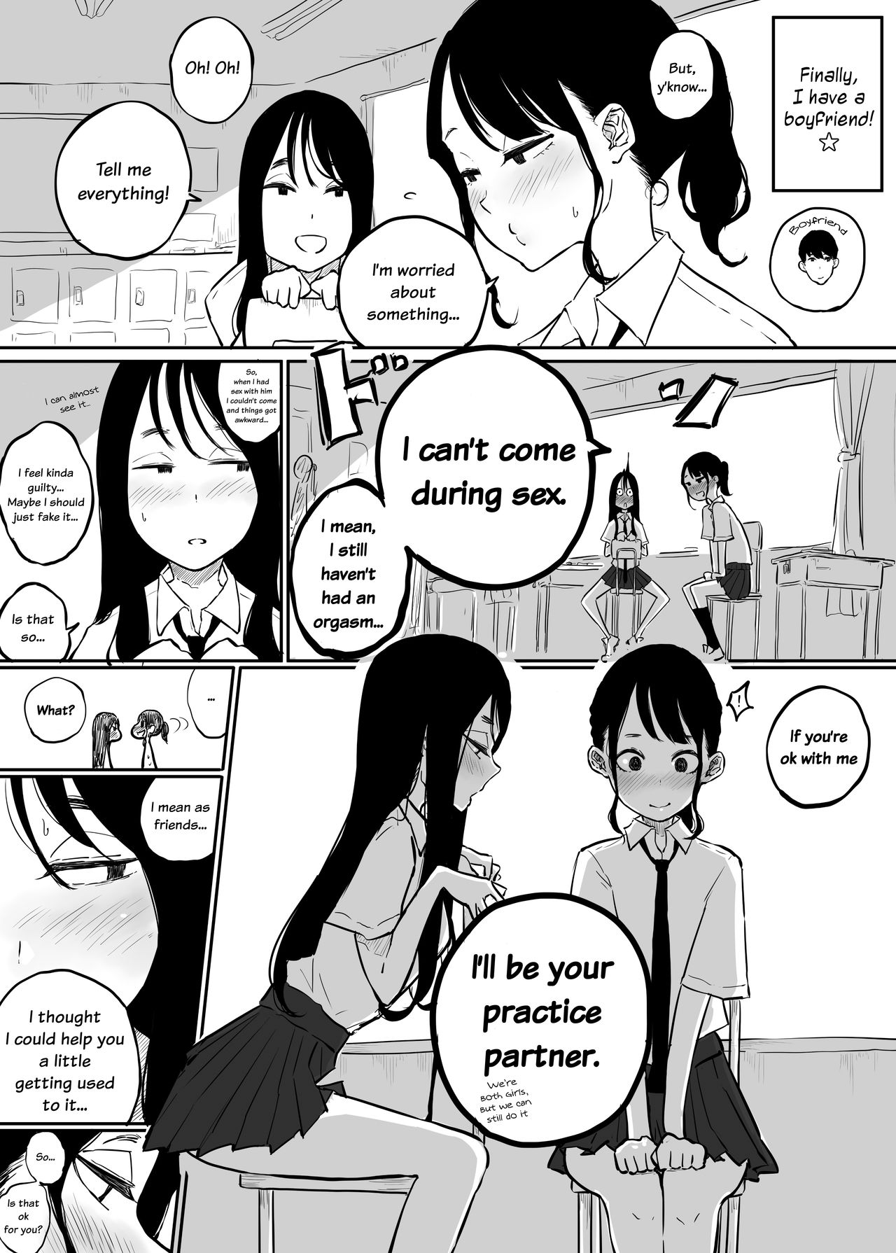 Kareshi to no Ecchi ga Jouzu ni Dekiru you ni Ecchi no Renshuu Aite o Shite kureru Onna Tomodachi | My Female Friend Became My Practice Partner So I Can Get Better at Sex with my Boyfriend page 1 full