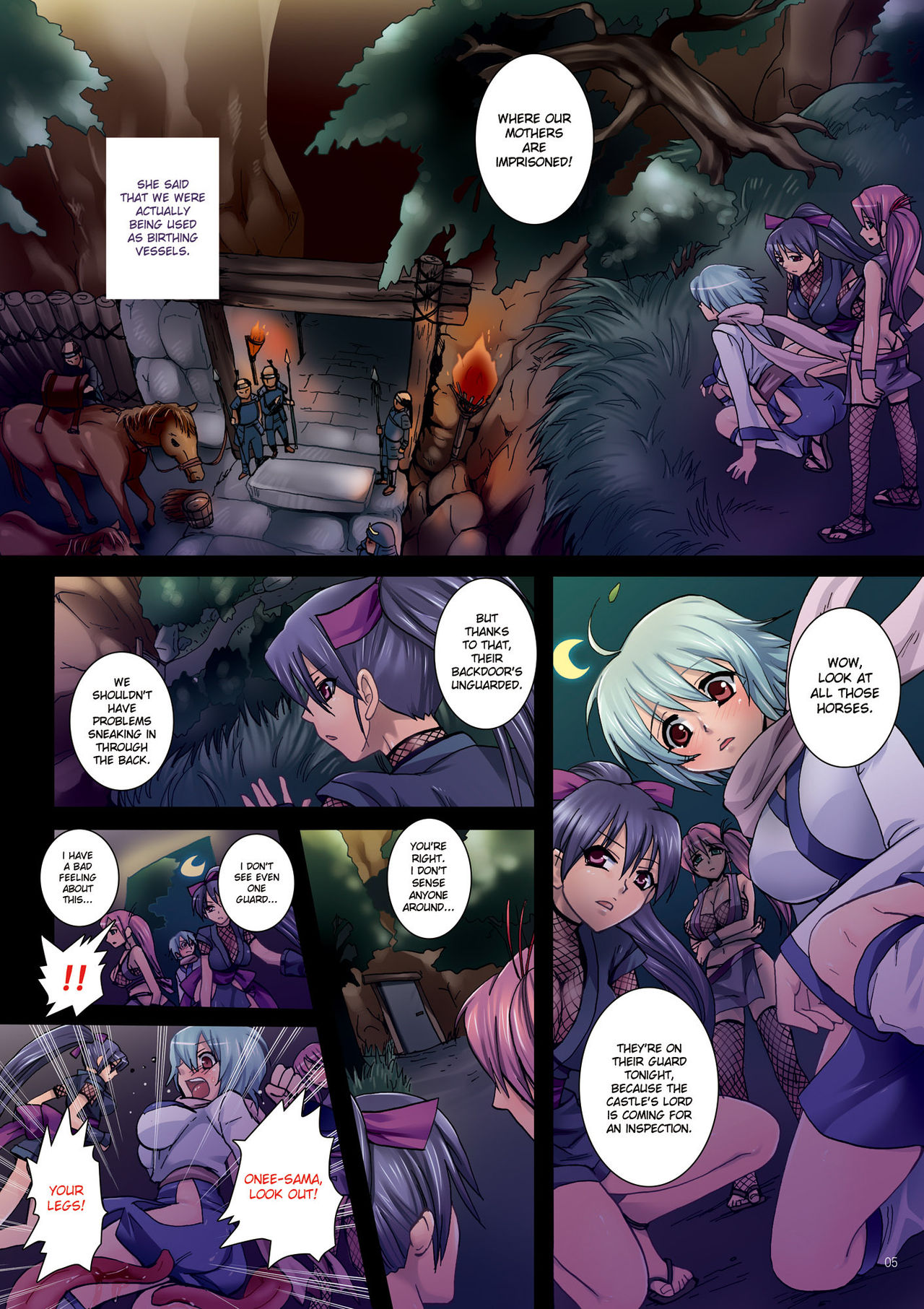 Meniku Ninpouchou ~Daiichiya Nikurin no Musume~ | Forest of Female Flesh - First Night page 5 full