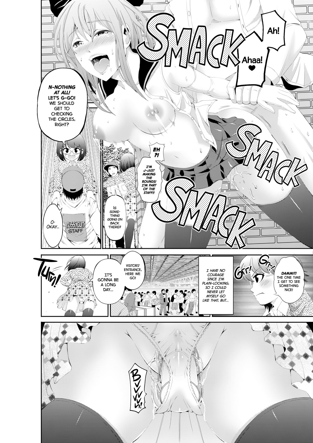 ManCli Manko to Cli o Ijirareru no ga Daisuki na Fujoshi nano de Doujin Event no Nikubenki ni Natte mita page 3 full
