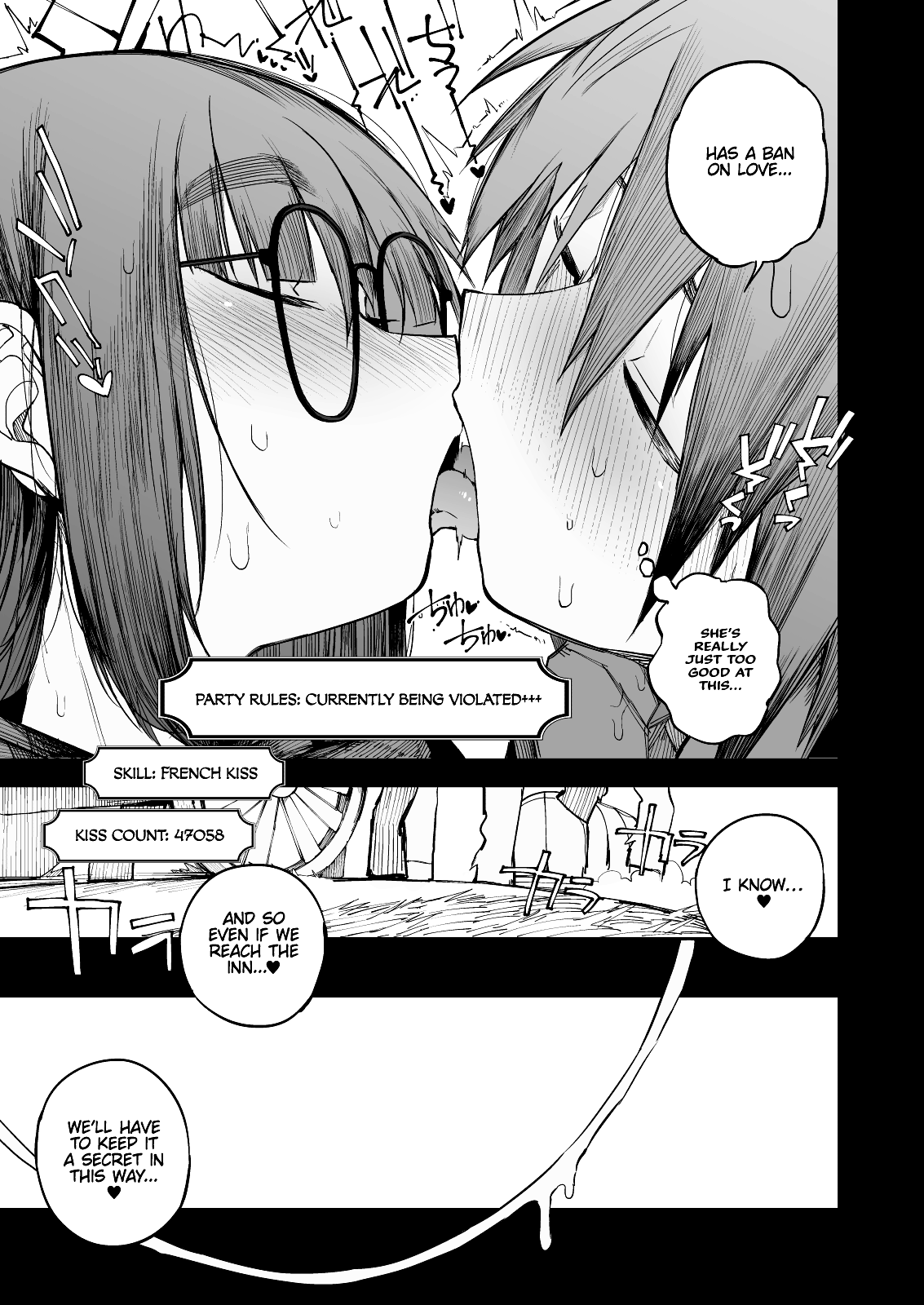 Renai Kinshi no Yuusha Party ni Mukanai Jimiko no S-kyuu Dosukebe Status | The S-Rank Pervert Status of the Unfit Homely Girl in the Hero Party With a Ban on Love page 9 full