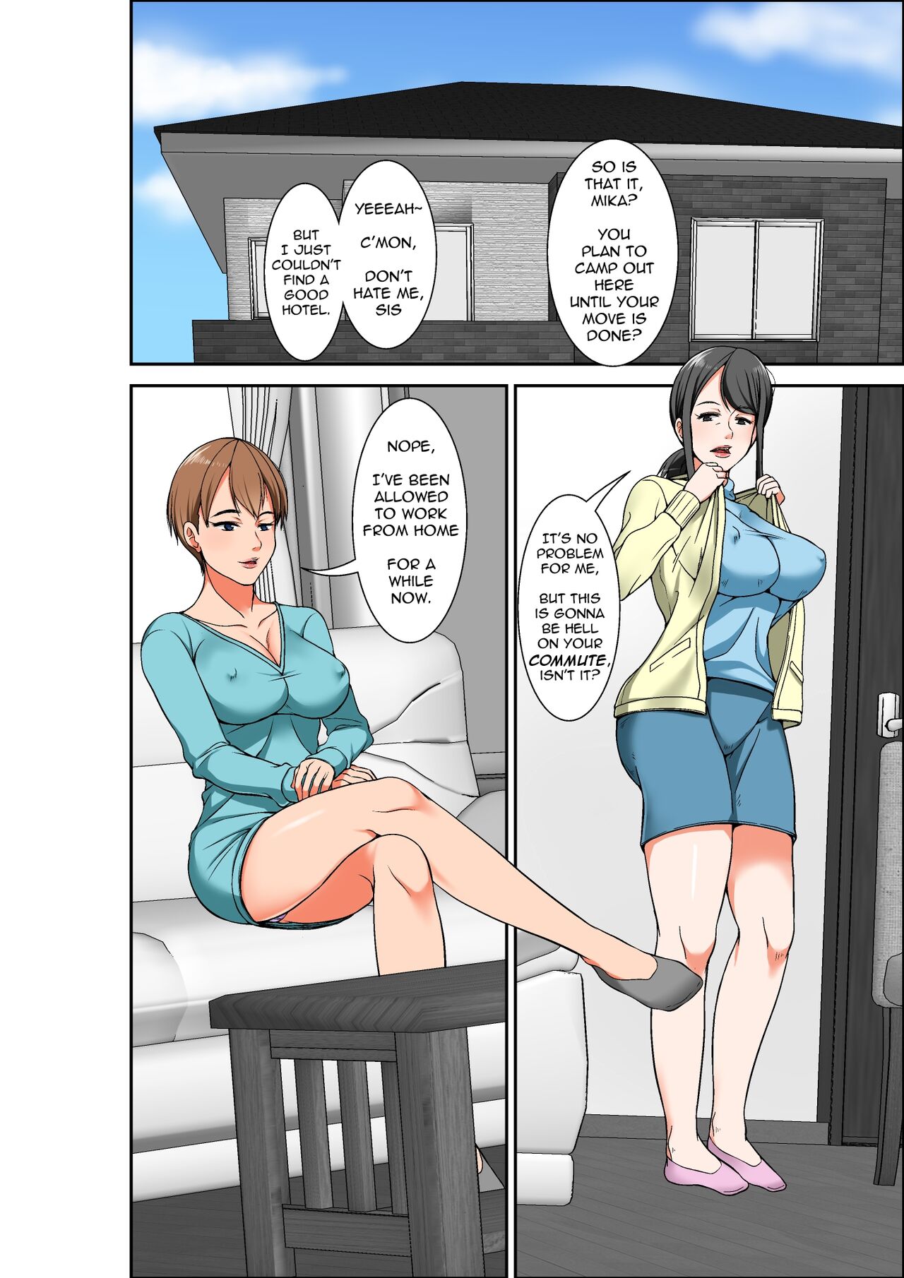 Hahaoya to SEX shiyou to shitara cho binkan taishitsu no oba ga wana ni kakatta hanashi | A story of how I paid for sex with mom, but got my hypersensitive aunt instead page 2 full