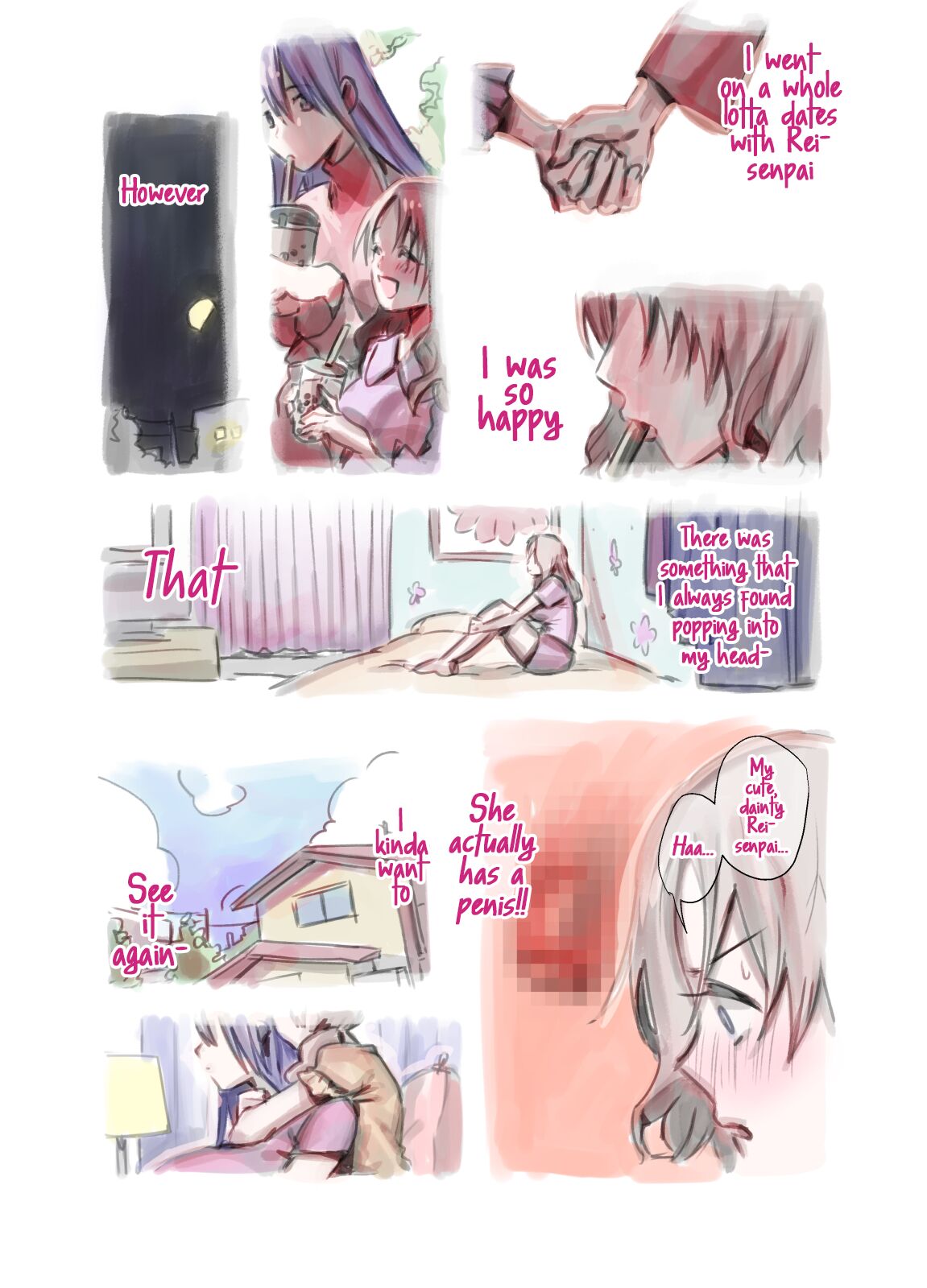 Daisuki na Senpai ga Futanari datta kedo Mushiro Shiawase desu | My Beloved Senpai is a Futanari!? I'm So Happy! page 5 full