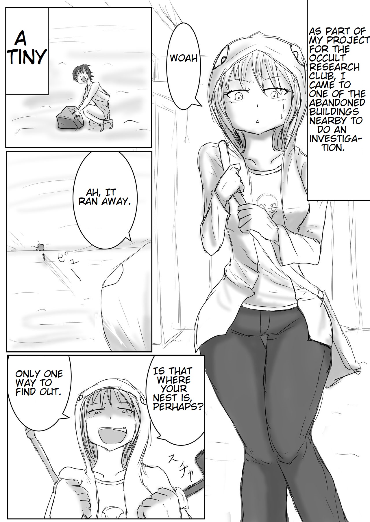 Occult Girl page 1 full