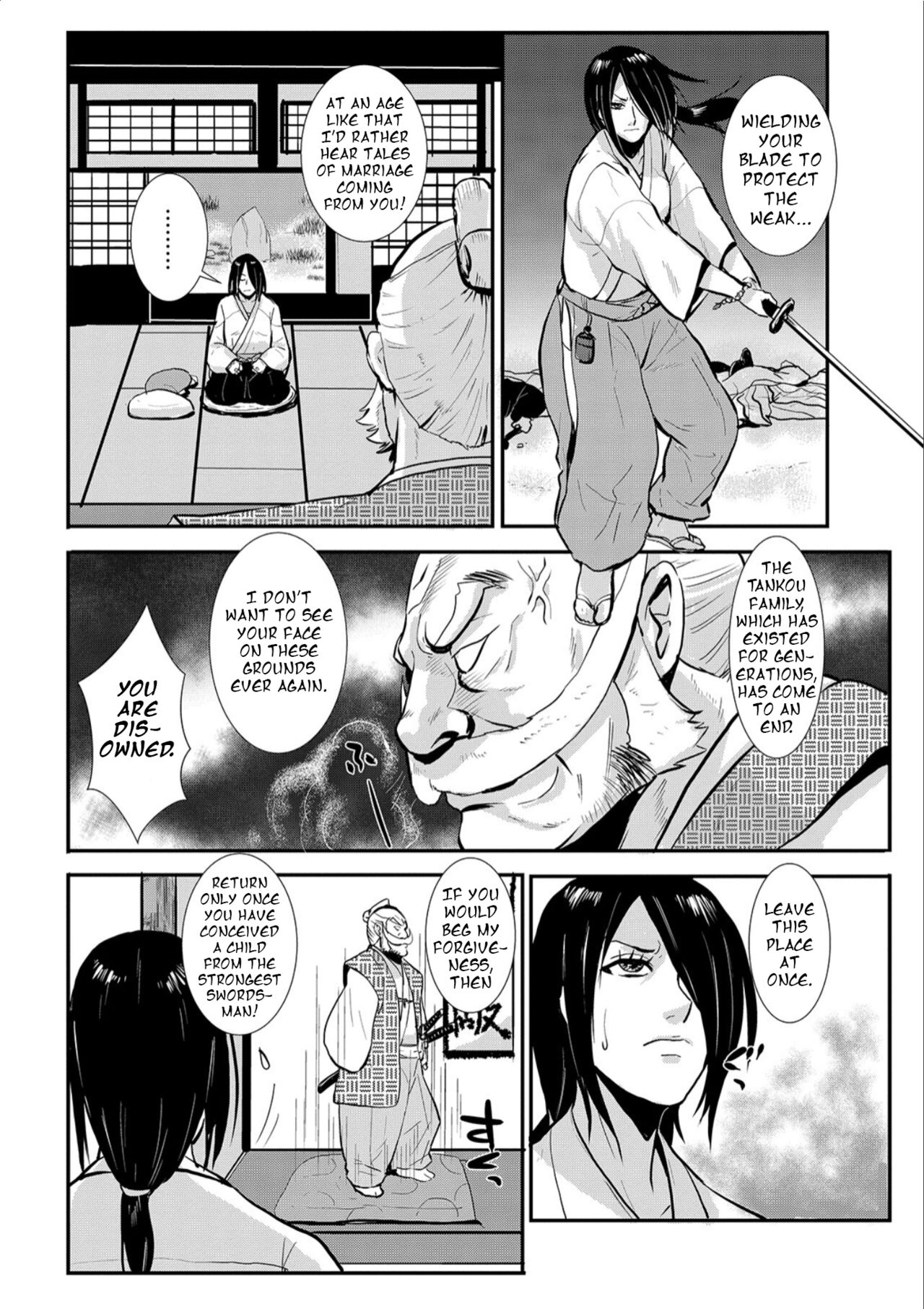 Harami samurai 01 Onna Douchuu Maguwai Tabi | Knocked Up Samurai 01: A Woman’s Journey to get pregnant page 2 full