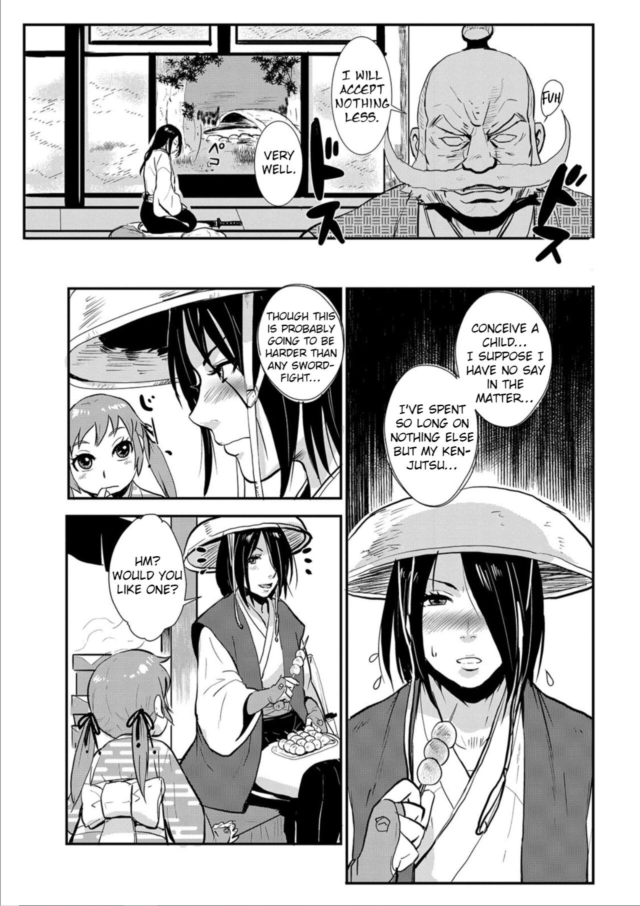 Harami samurai 01 Onna Douchuu Maguwai Tabi | Knocked Up Samurai 01: A Woman’s Journey to get pregnant page 3 full