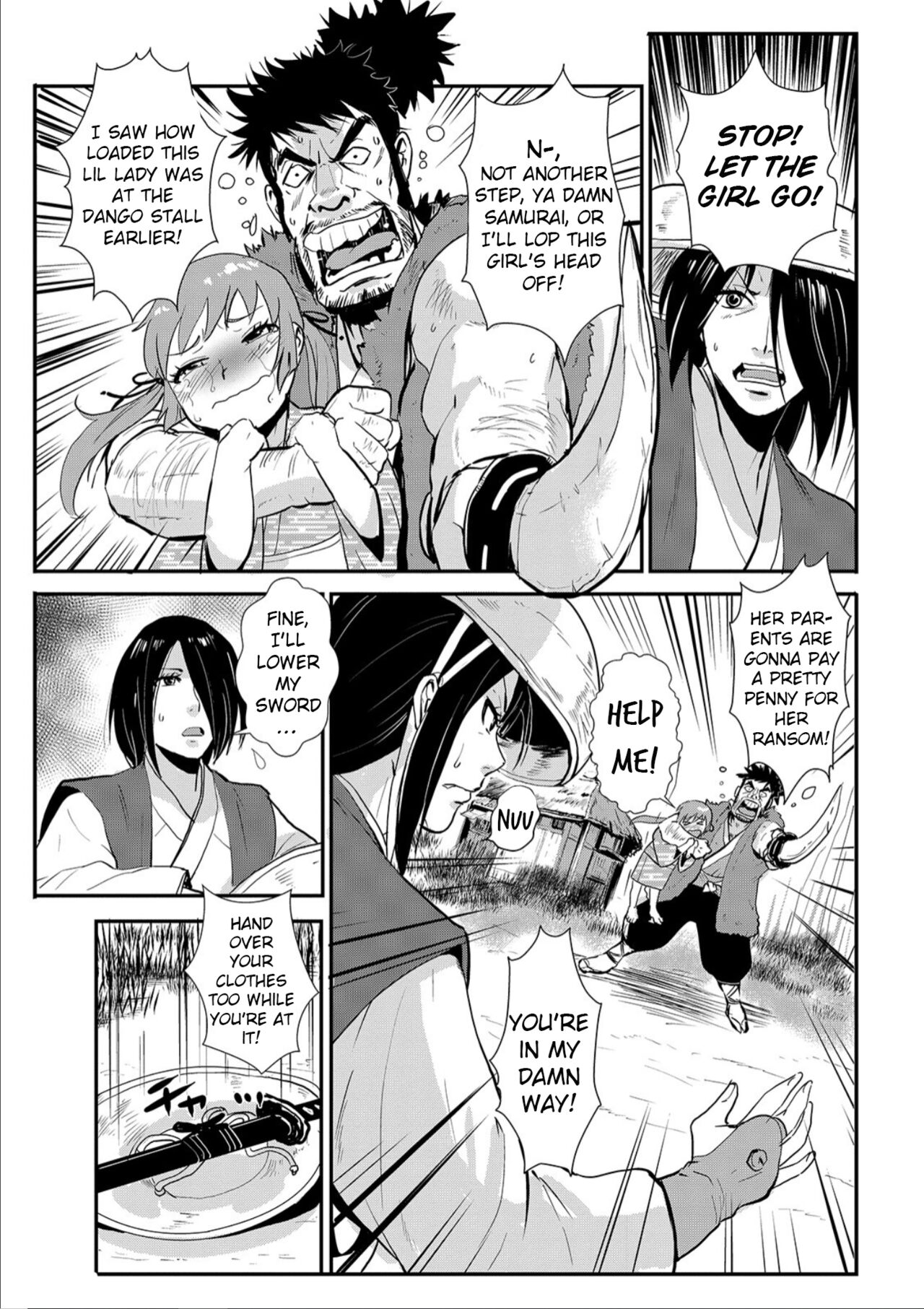 Harami samurai 01 Onna Douchuu Maguwai Tabi | Knocked Up Samurai 01: A Woman’s Journey to get pregnant page 7 full
