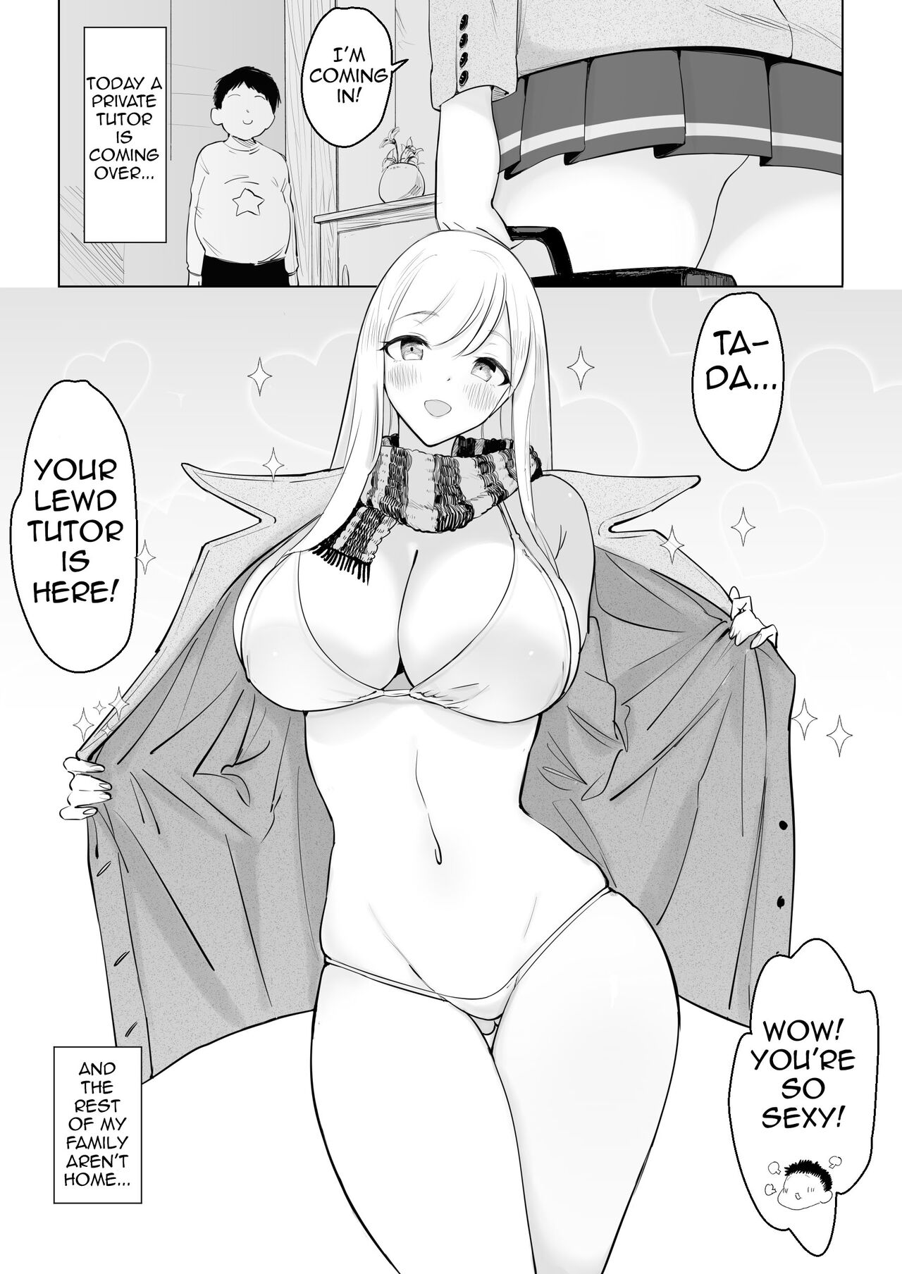 Fuyu wa Katei Kyoushi no Onee-san to Hokahoka Ofuton de Ecchi shiyou ne | This Winter I'm Getting Warm And Lewd Under The Futon With With My Private Tutor page 2 full