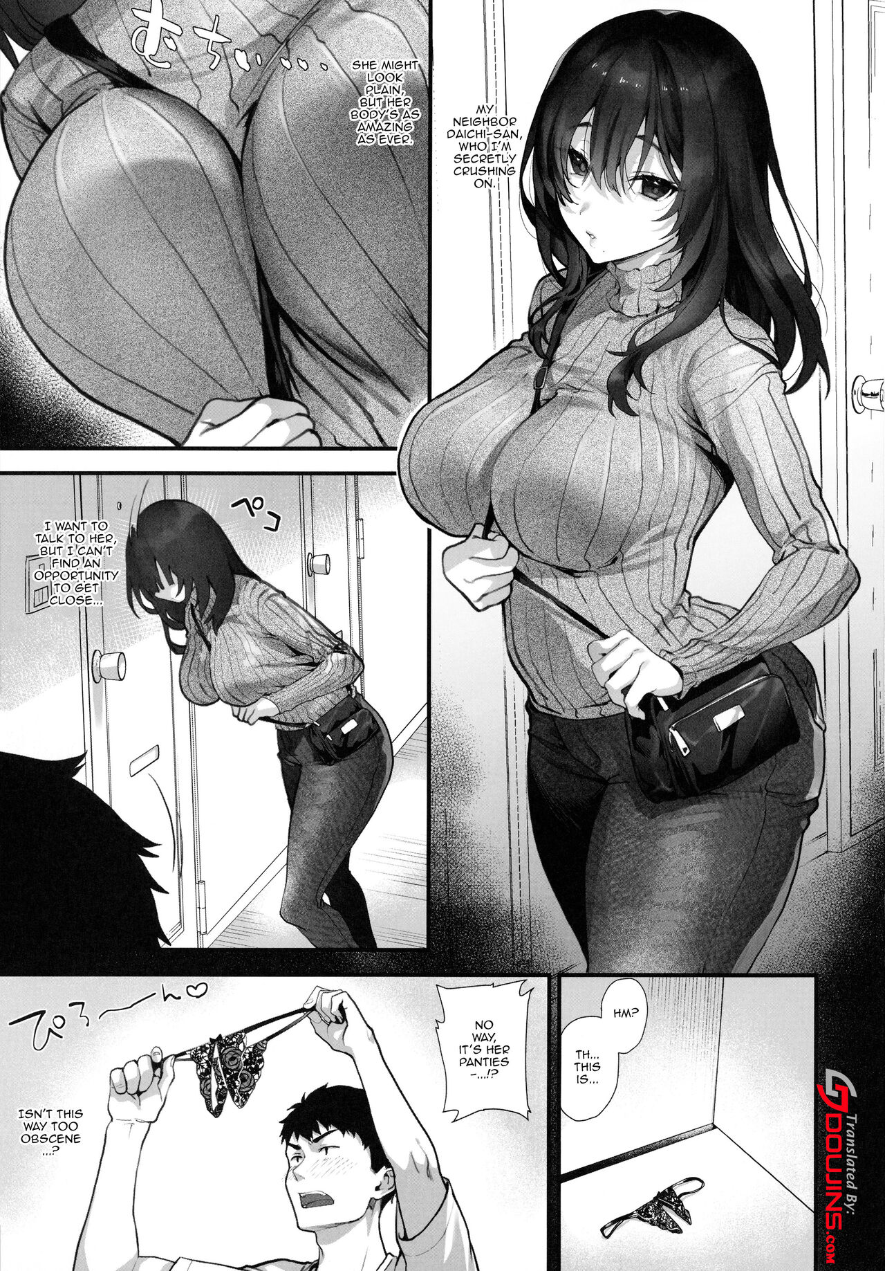 Otonari-san wa InCha ppoi no ni Kakure Bitch | Even Though My Neighbor Looks Anti-Social She's Secretly a Slut page 2 full