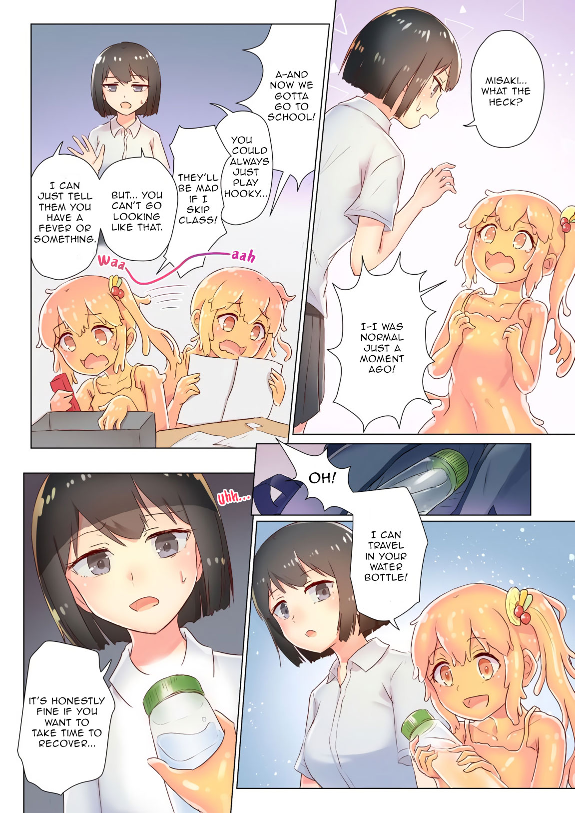 Senpai, Watashi o Tabete kudasai ~Jelly-ka Shoujo to Toromitsu Ecchi~  | Eat me, Senpai! ~The Gelatin Girl and the Thick, Lewd Nectar~ page 2 full