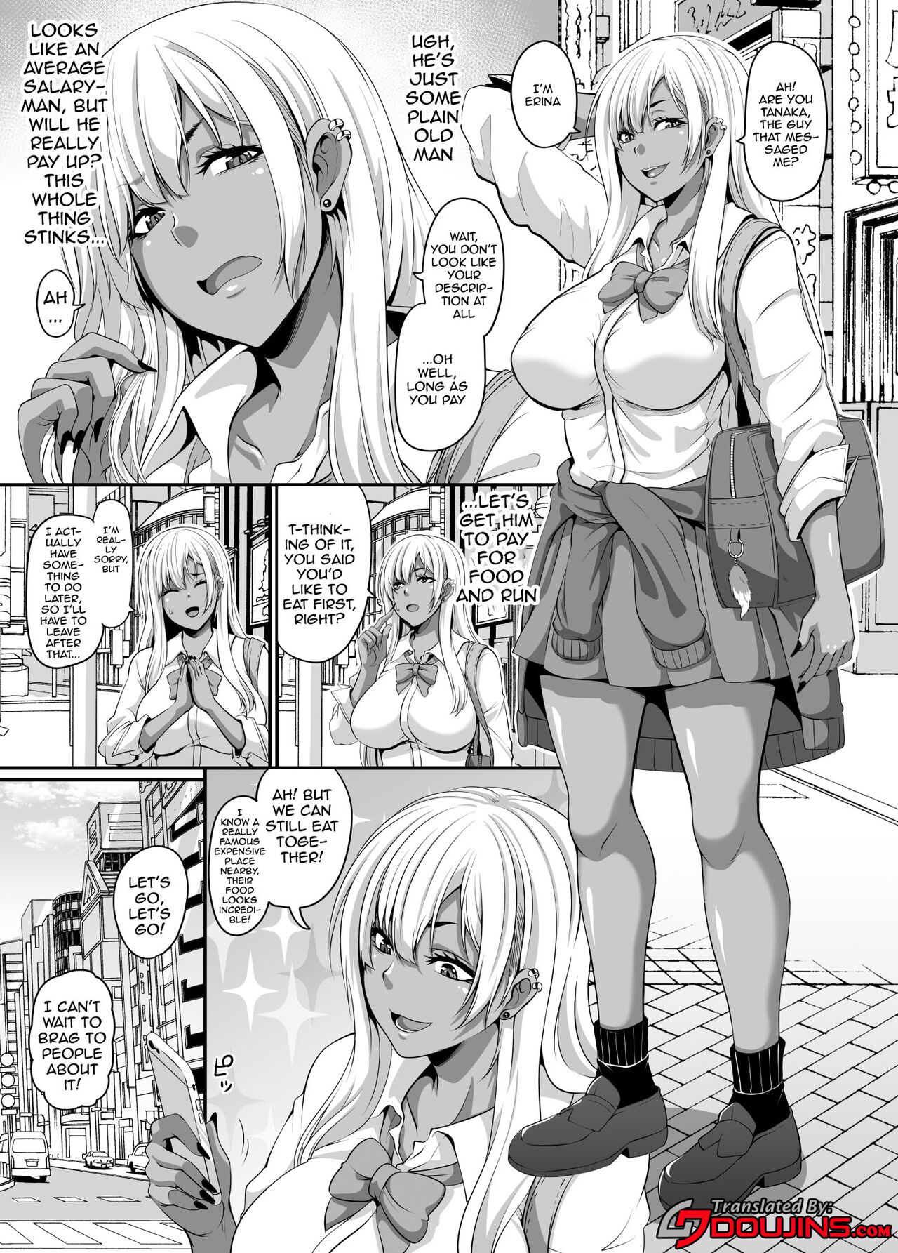 Papa Katsu Gyaru to Kimeseku kara no Ran Pako | A Sugar Daddy And The Gyaru Girls He Pays To Have An Orgy With Him page 3 full