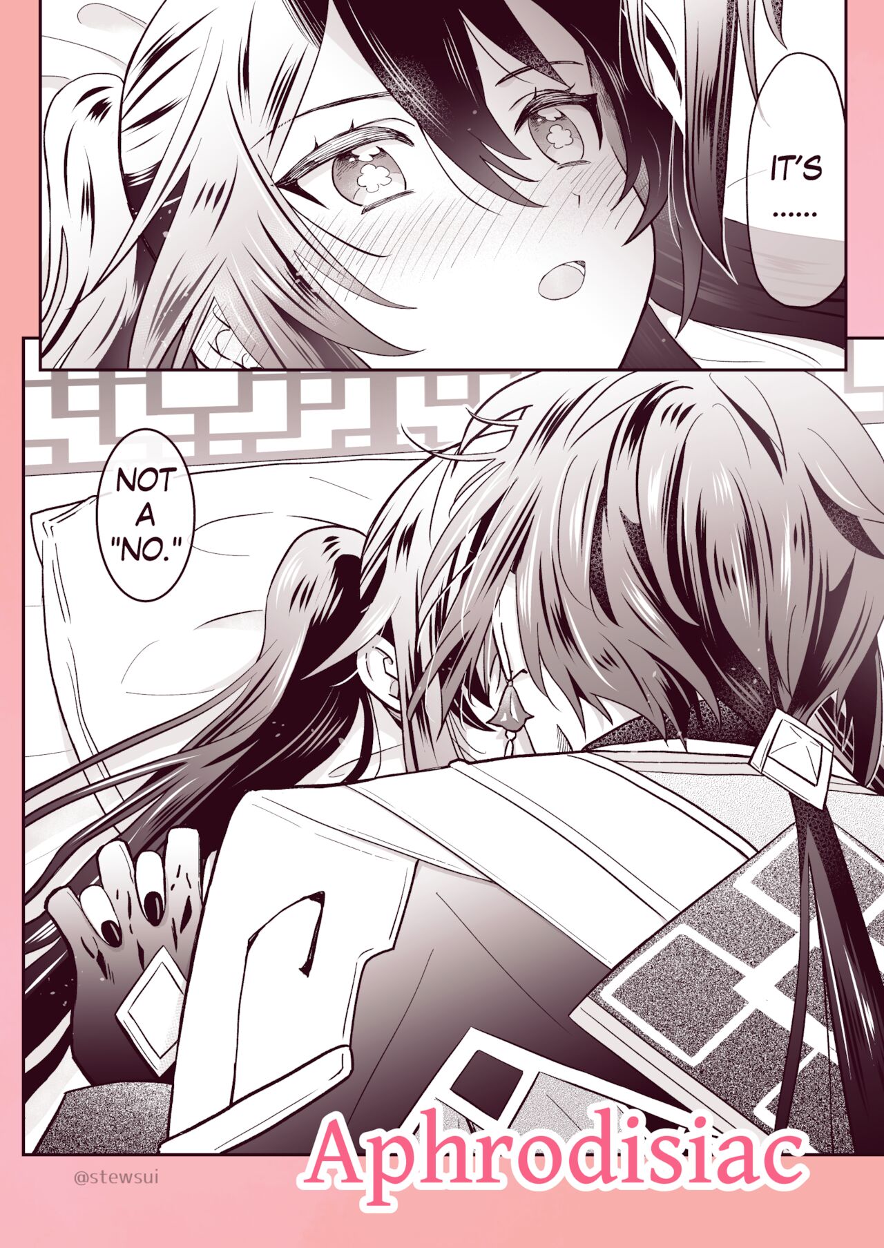 Zhongli x Hu Tao love story hentai doujinshi page 9 full