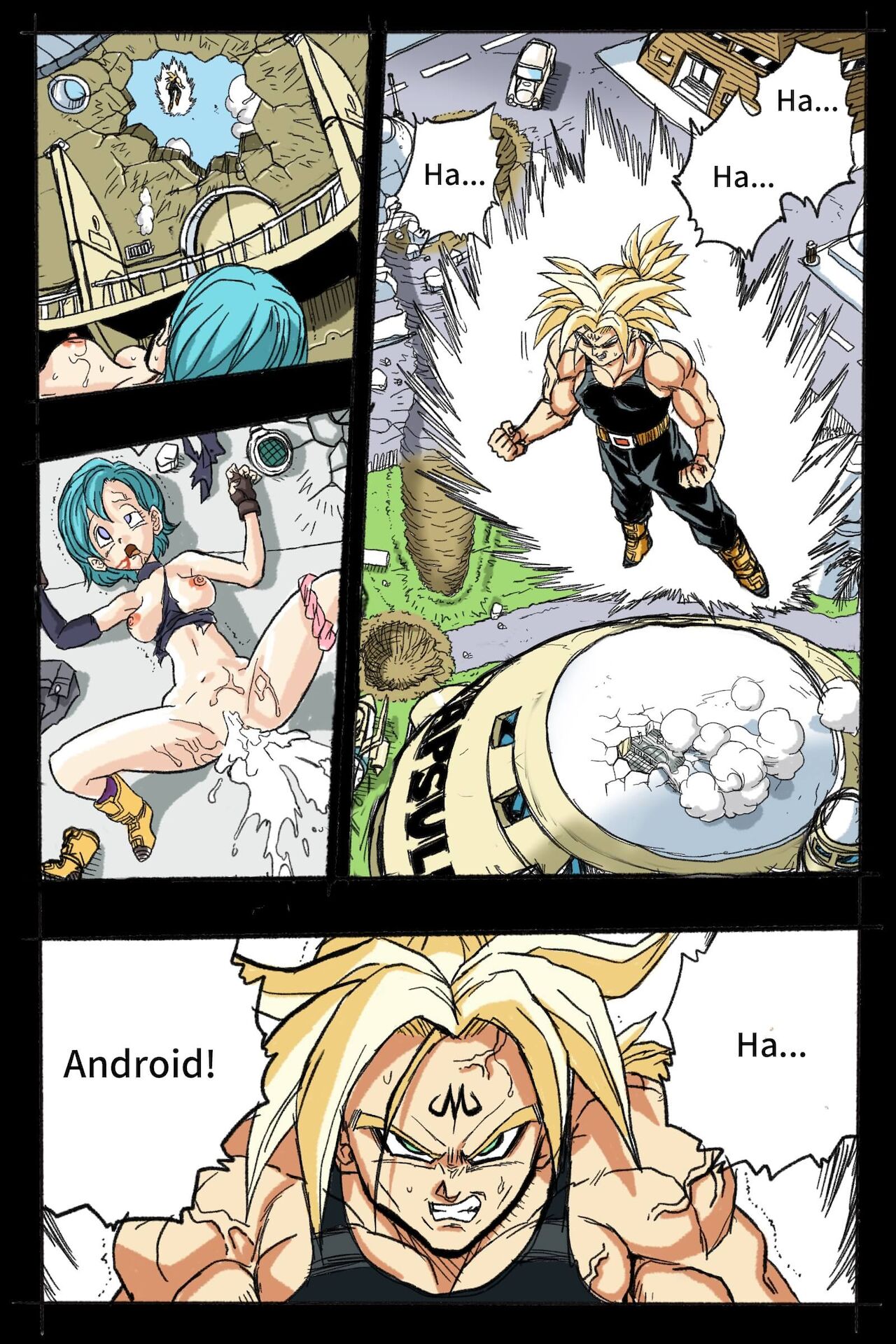 Ryona Budokai 3 - Android 18 vs Trunks page 10 full