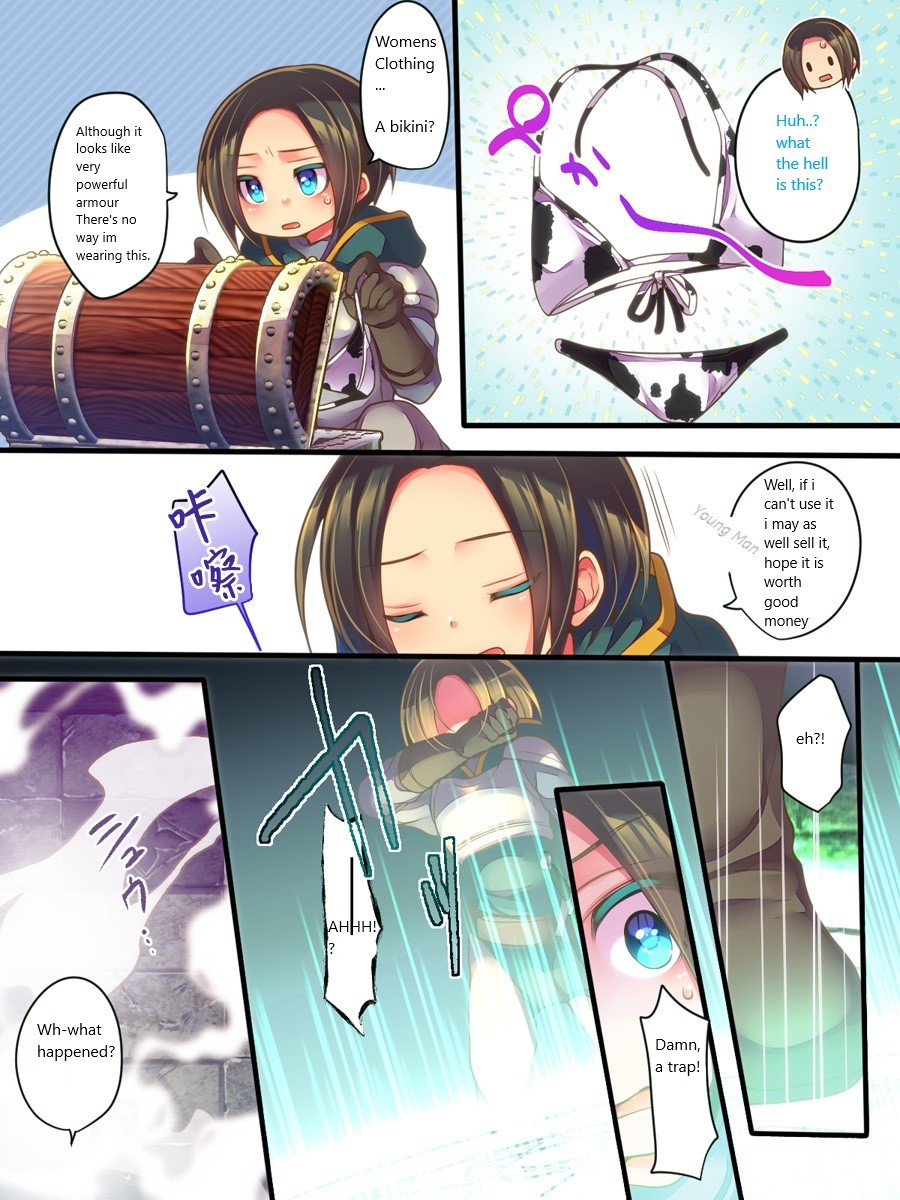 Noroi no TS Soubi ~Boukensha wa Bikini de Mesu ni Ochiru~ | Curse of TS Equipment ~Adventurers Fall Into Females in Bikinis~ page 3 full