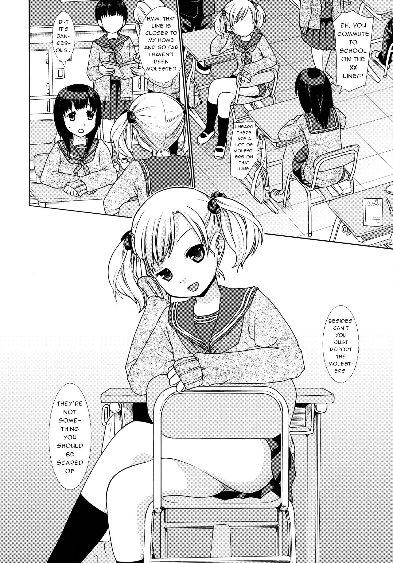 Namaiki Shoujo no Chikan Higai 1-2 | Molestation of a Cheeky Girl 1-2 page 3 full