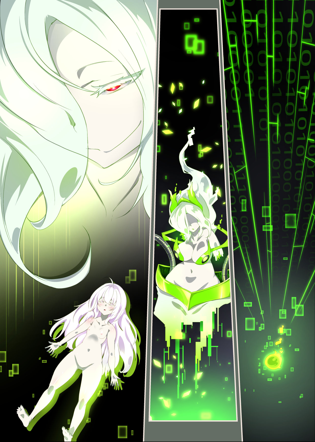 Shoujo no Anata ga Dennoukuukan de Seitai Energy wo Shiboritorareru Puchi Manga page 1 full