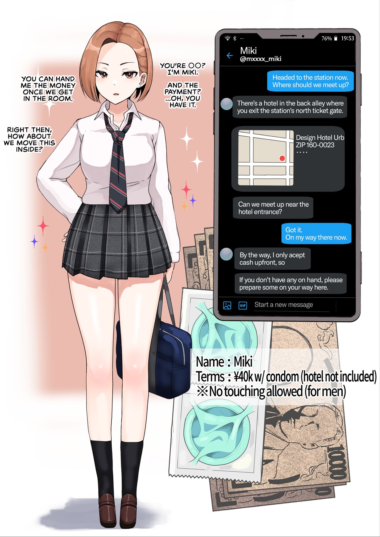 Enkou 4P Harem Musekinin Nakadashi H ~Enjoukousai de Seifuku Shoujo 3-Nin ni Nama de Nakadashi Shimakuru~ page 10 full