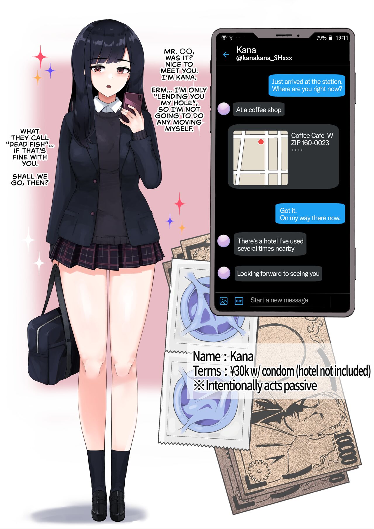 Enkou 4P Harem Musekinin Nakadashi H ~Enjoukousai de Seifuku Shoujo 3-Nin ni Nama de Nakadashi Shimakuru~ page 6 full