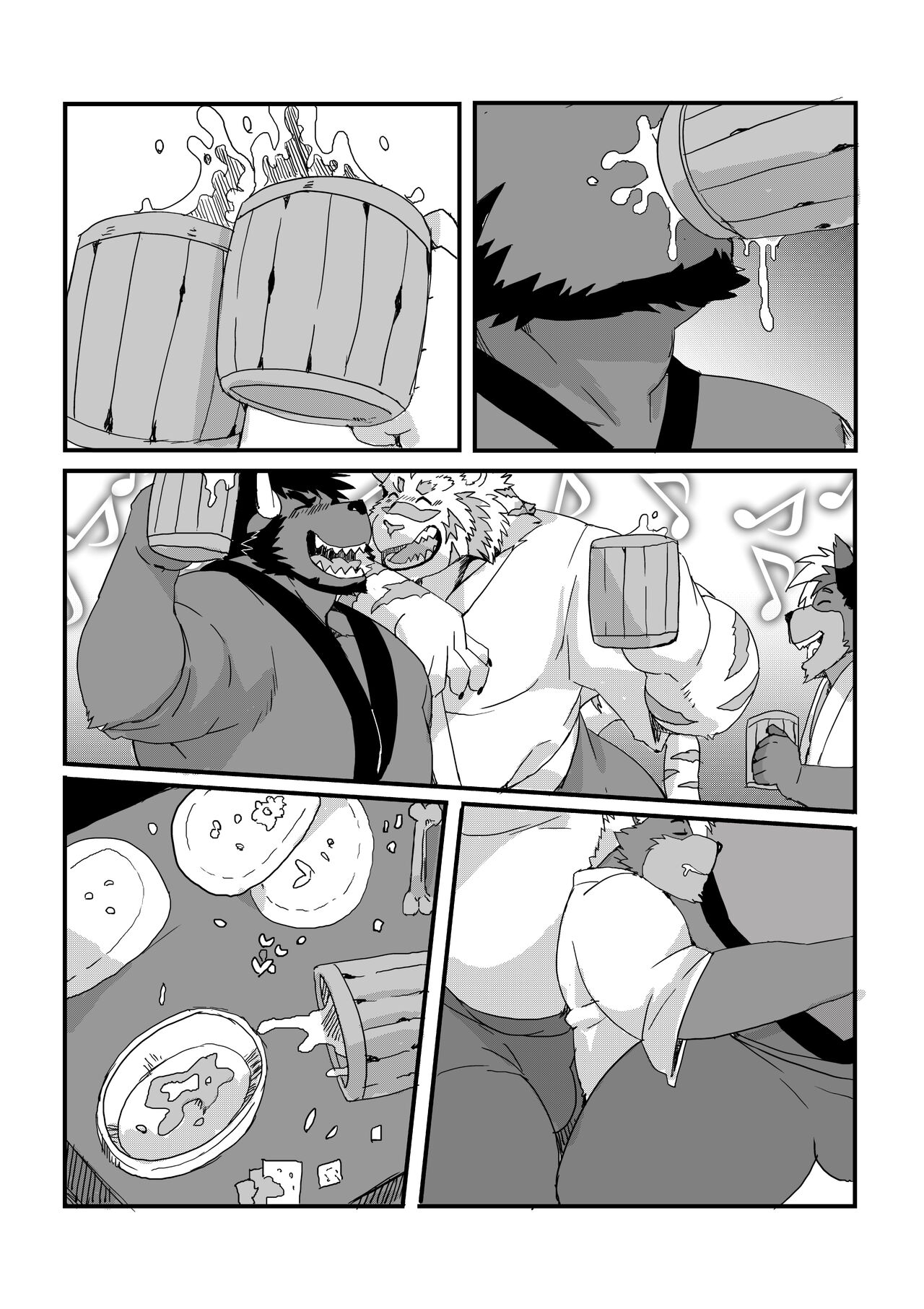 Happy Dinner With Big Guys - Youhei Doujinshi page 5 full