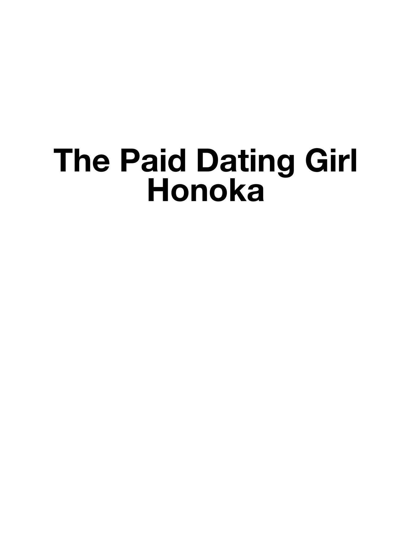 Honoka to Enkou shiyou yo | The Paid Dating Girl Honoka page 3 full