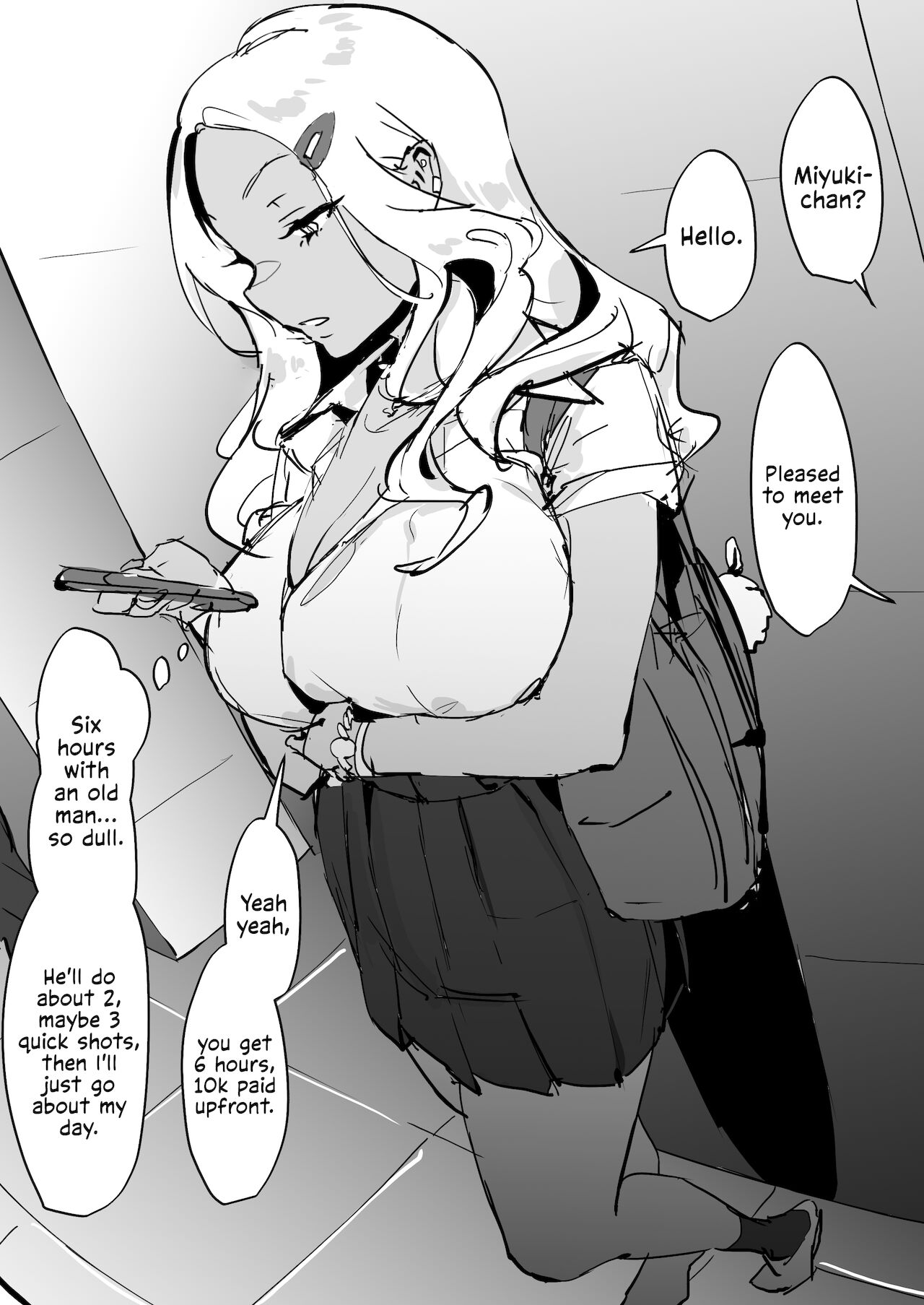 Gyaru B no Papakatsu | Gyaru B's Compensated Dating page 1 full