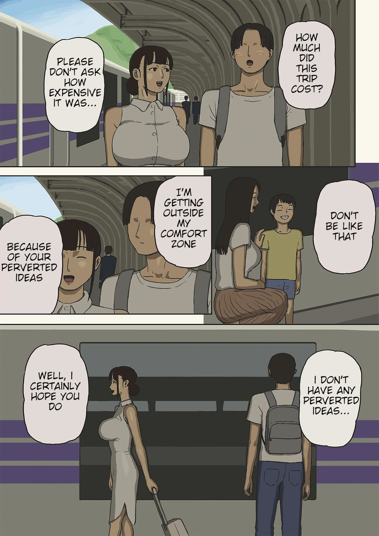 Share 4 Oyako no Shasou kara Ai to Sex o Motomete | Share 4 - A Parent and Child in the Window of a Train Car Seeking Love and Sex page 3 full