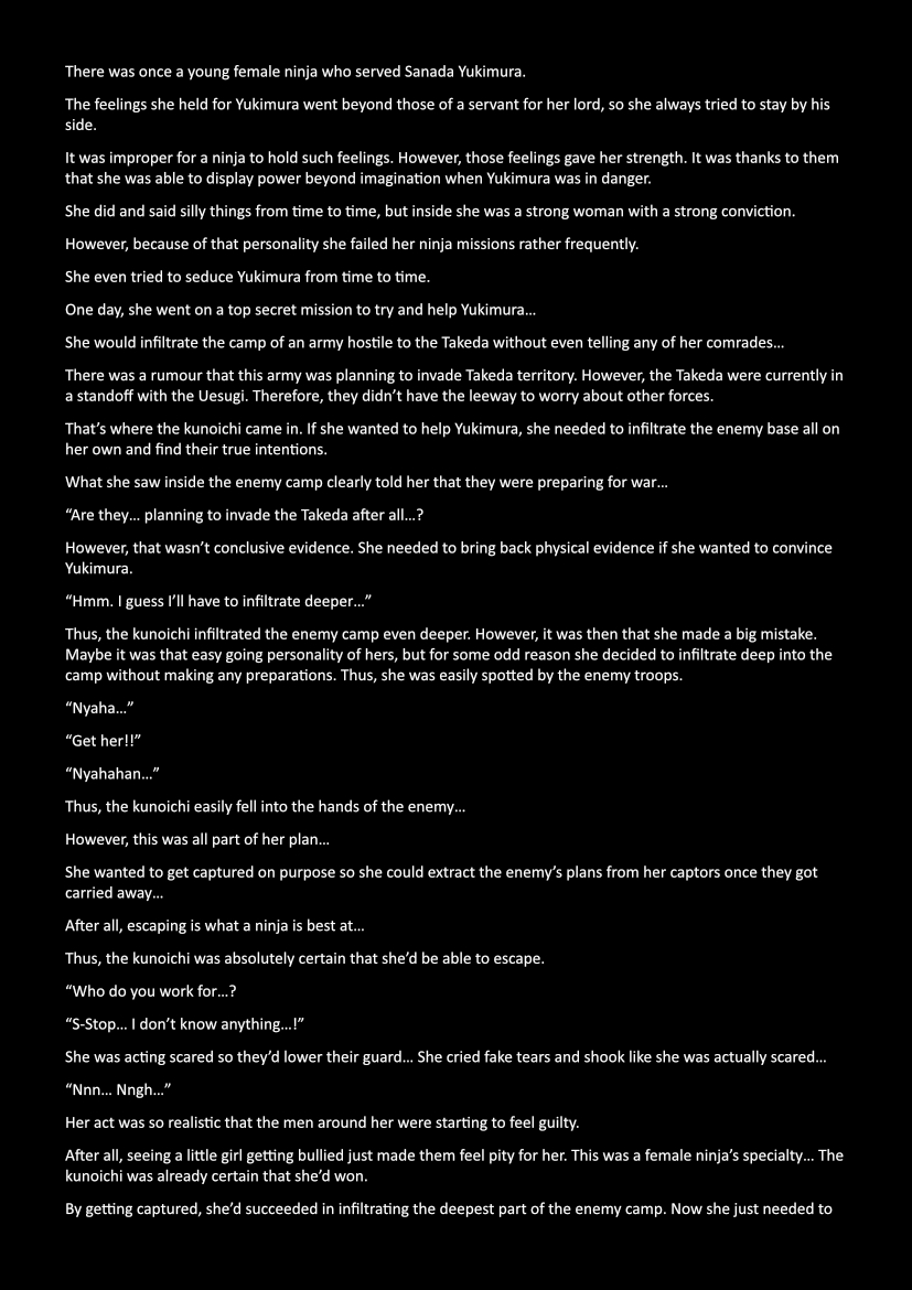 Samurai Warriors Kunoichi page 2 full