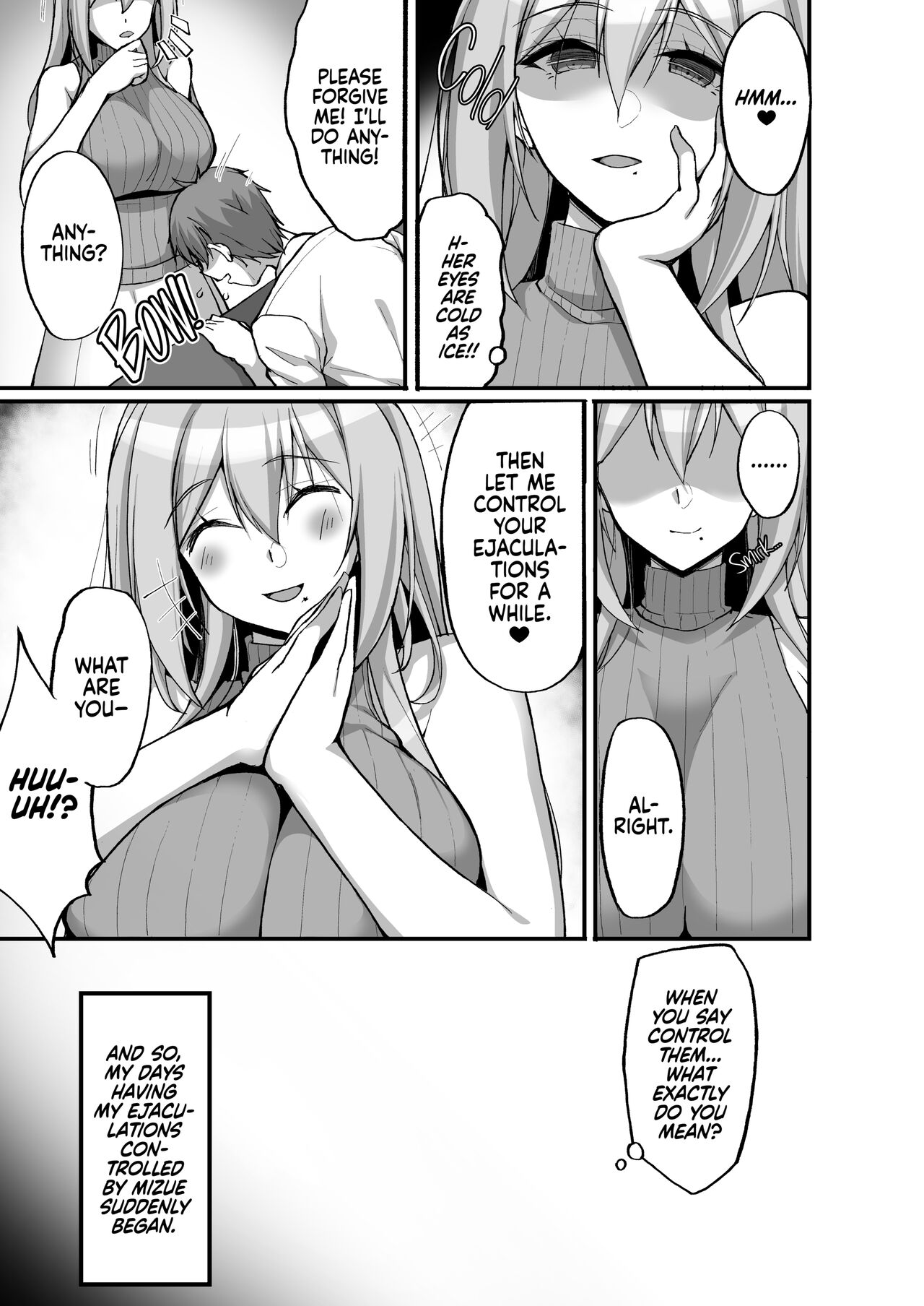 Ecchi na Onee-san wa, Suki desu ka? 3 ~Tonari no Onee-san to Ikkagetsukan, Shasei Kanri to Sakusei Seikatsu Hen~ page 10 full
