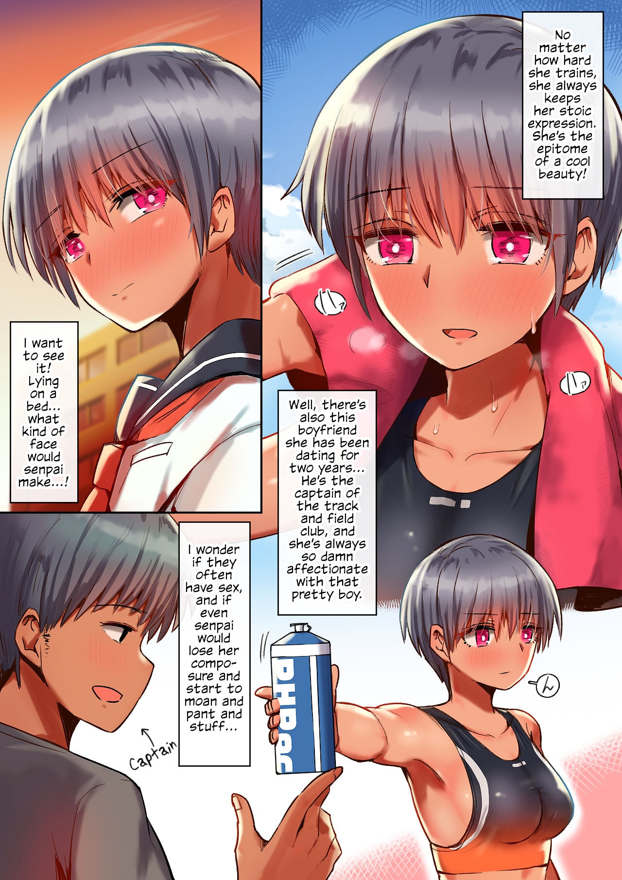 Sumi Senpai wa Pakorarete mo Hyoujou o Kaenai | Sumi-Senpai's Expression Doesn't Change Even As She's Getting Pounded page 5 full