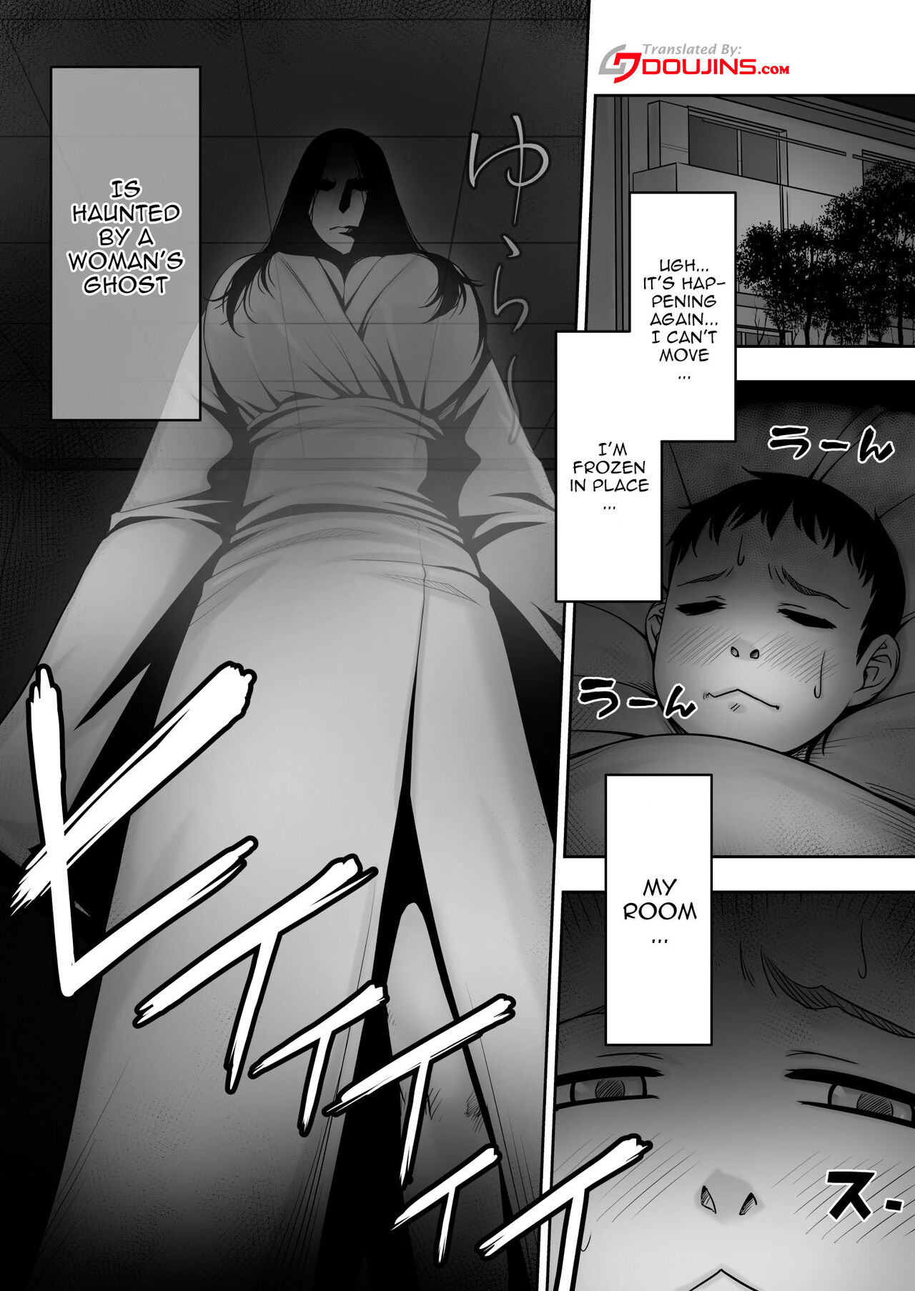 Doutei ga Heya ni Toritsuite Iru Onna Yuurei ni Gyaku Kanashibari o Kaketa Kekka | The Results Of a Virgin Guy Fucking a Female Ghost That Haunts His Room page 2 full