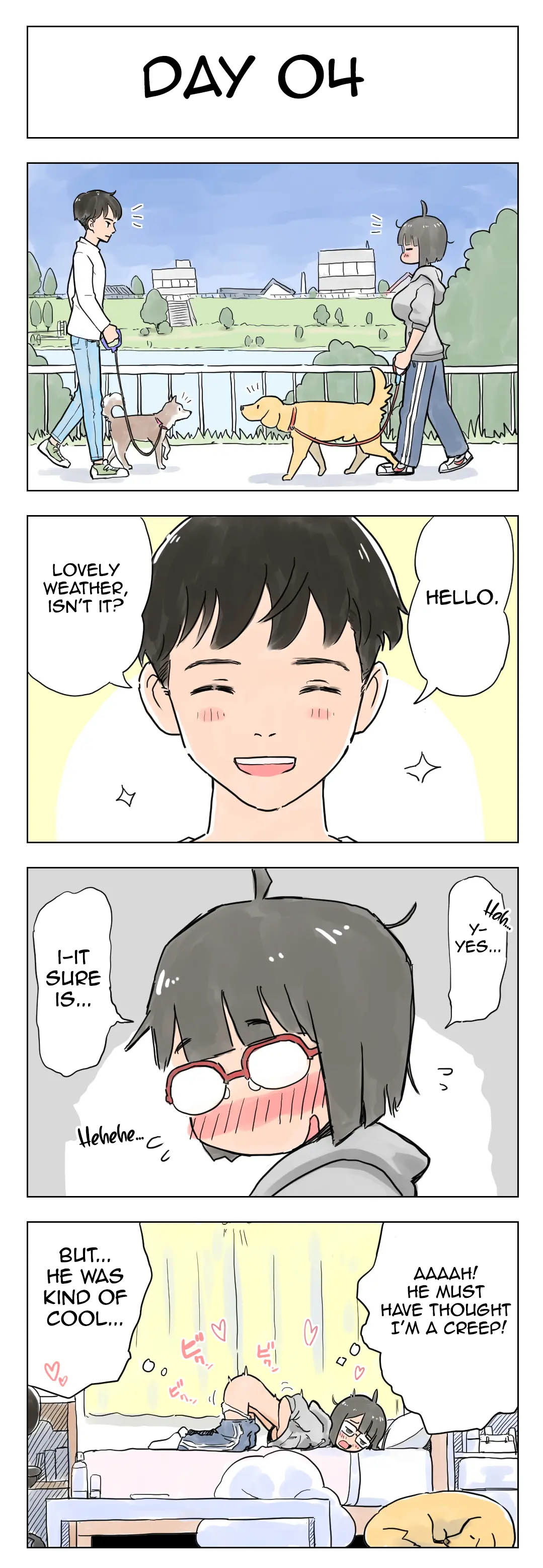 100-Nichigo Ni Aiken To Sex Suru Jimi Kyonyuu Megane-Chan page 5 full