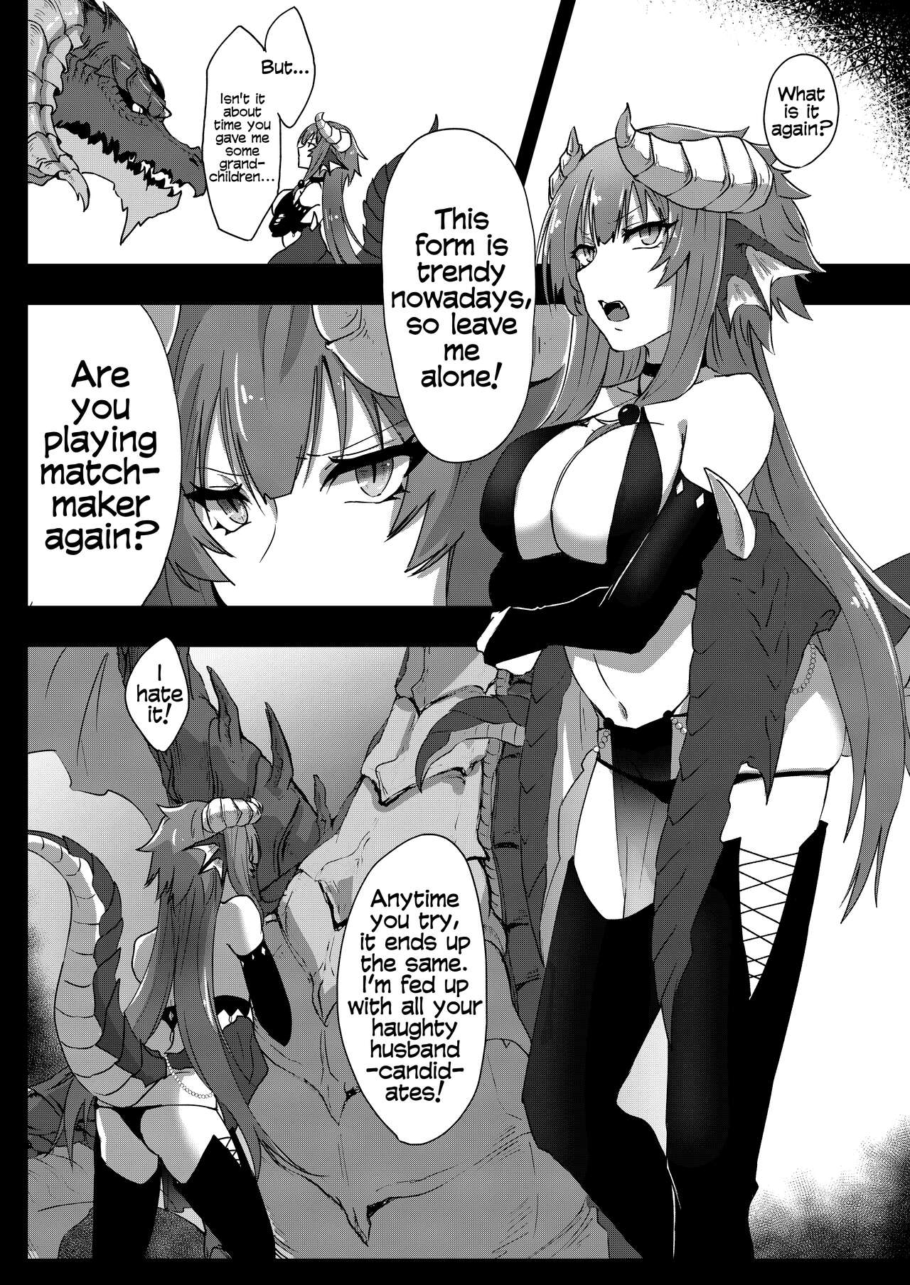 Futa Dra-chan ga Oshiete Ageru | Futanari dragon-chan will teach you page 4 full