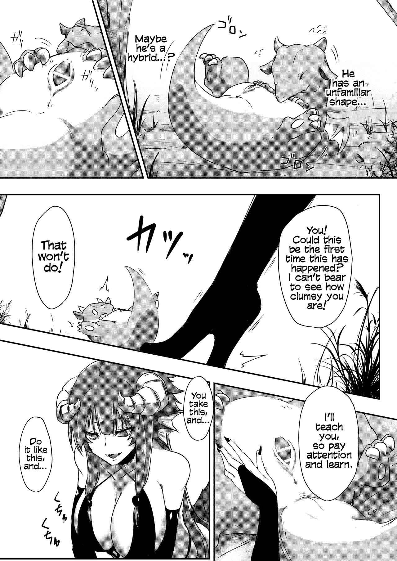 Futa Dra-chan ga Oshiete Ageru | Futanari dragon-chan will teach you page 7 full