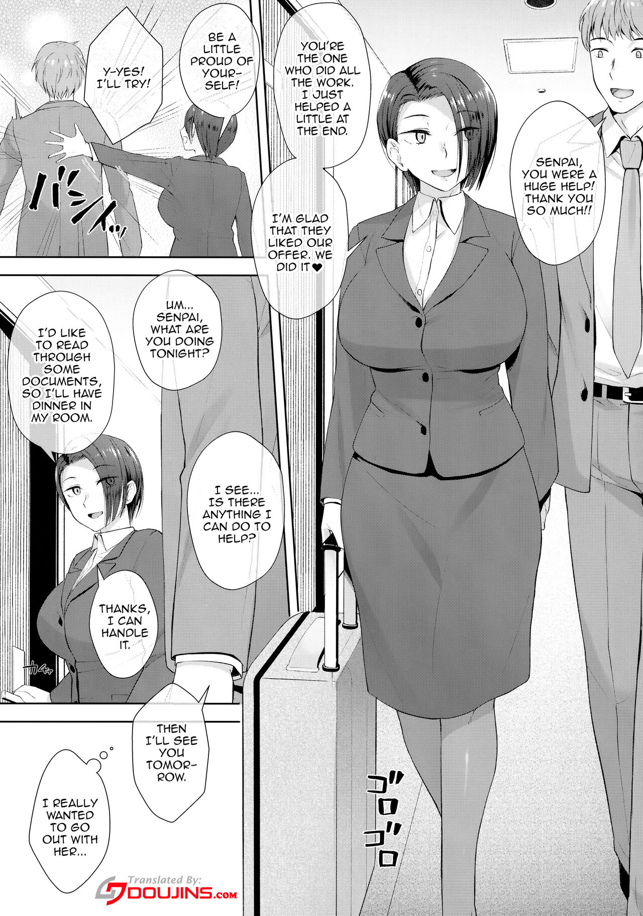 Shucchou-saki de Jii Suru 32-sai | The 32 Year Old Businesswoman Futa Masturbates Before Her Business Trip page 2 full